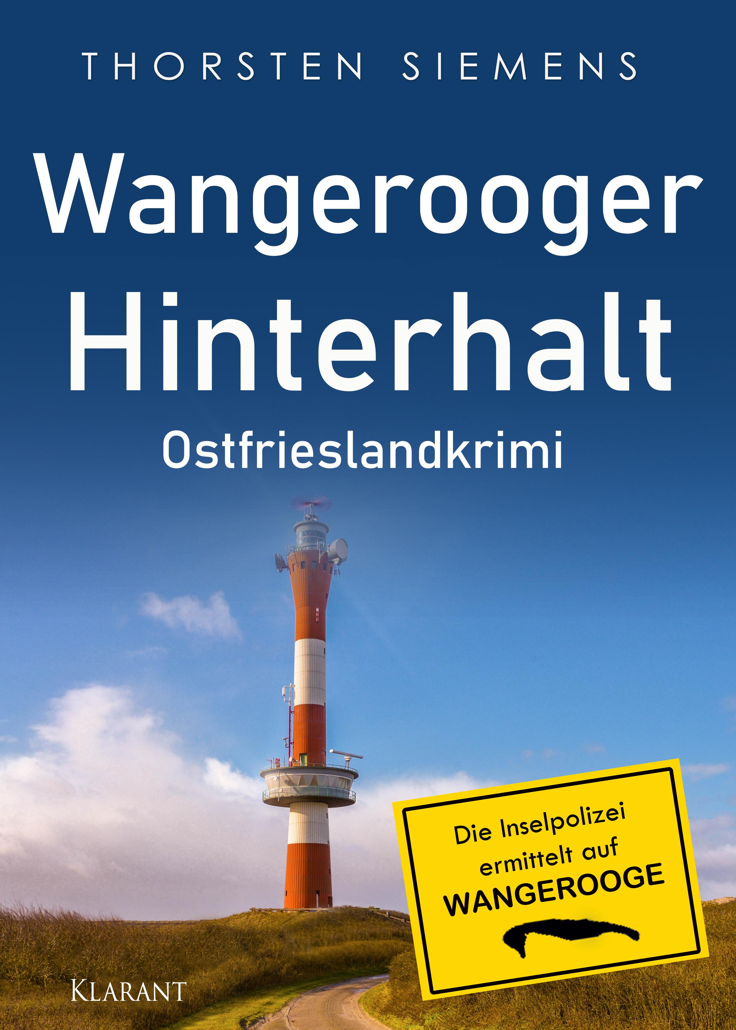 Vorderes Coverbild Wangerooger Hinterhalt. Ostfrieslandkrimi