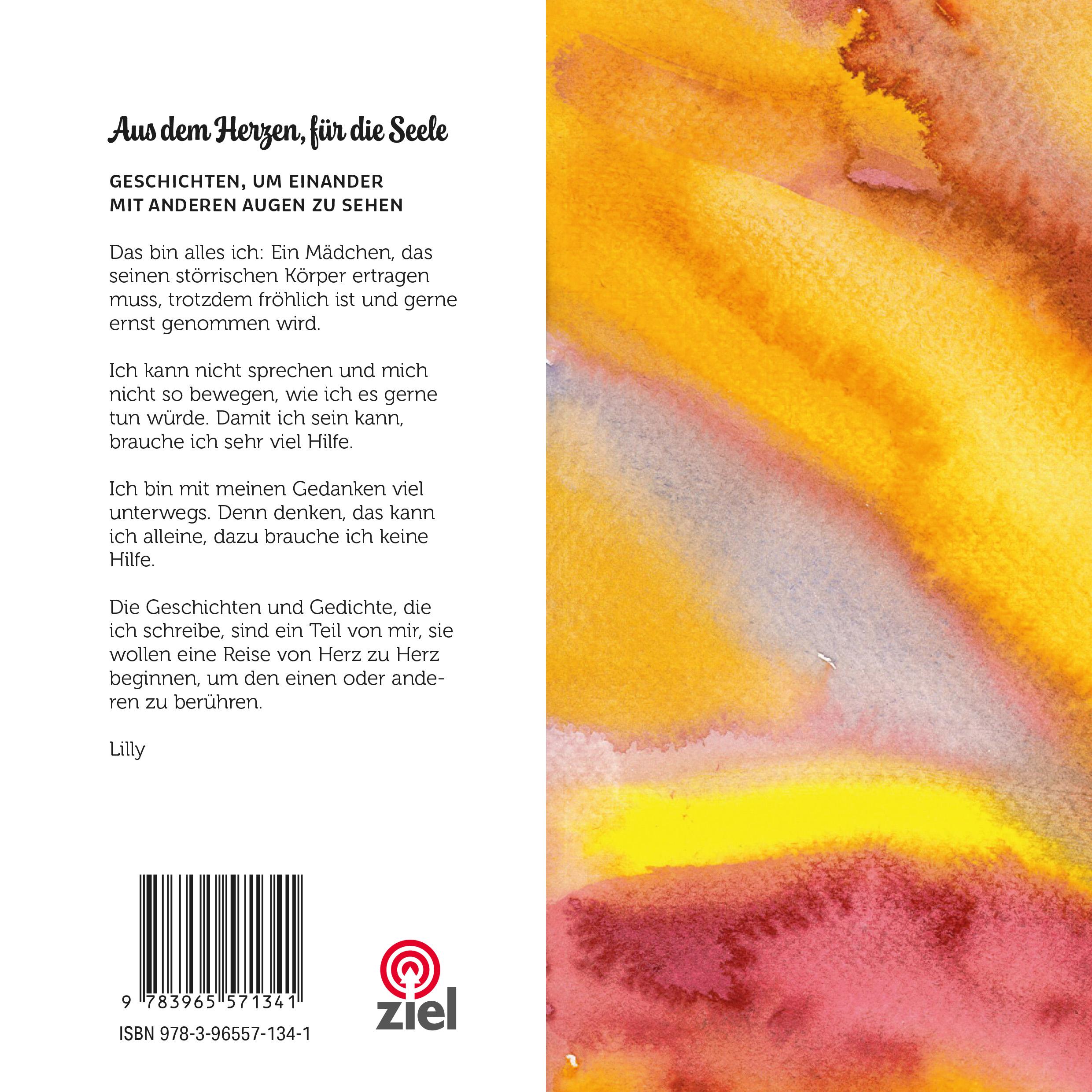 Rückseitencover Aus dem Herzen, für die Seele