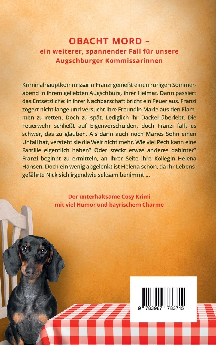Rückseitencover Basst scho | Ein lustiger Augschburg Krimi mit bayrischem Charme