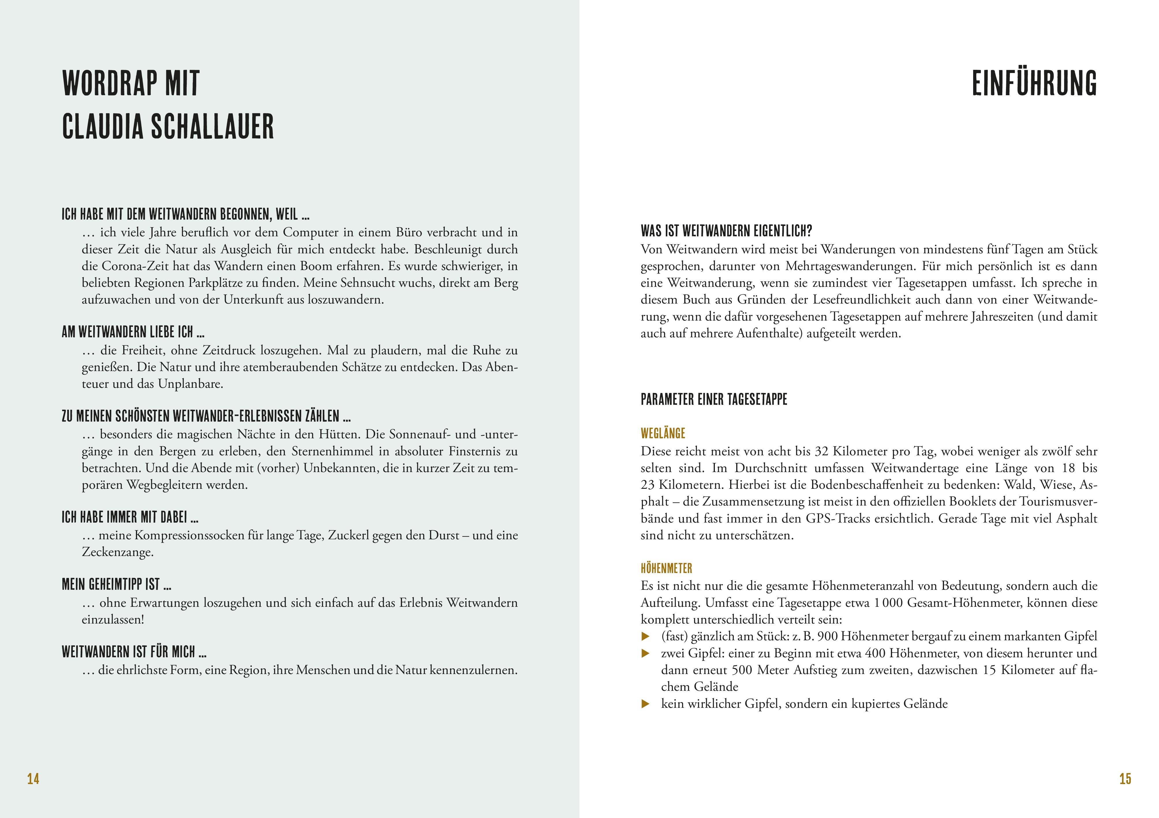 Beispielinhalt (Bild) Sehnsucht Weitwandern