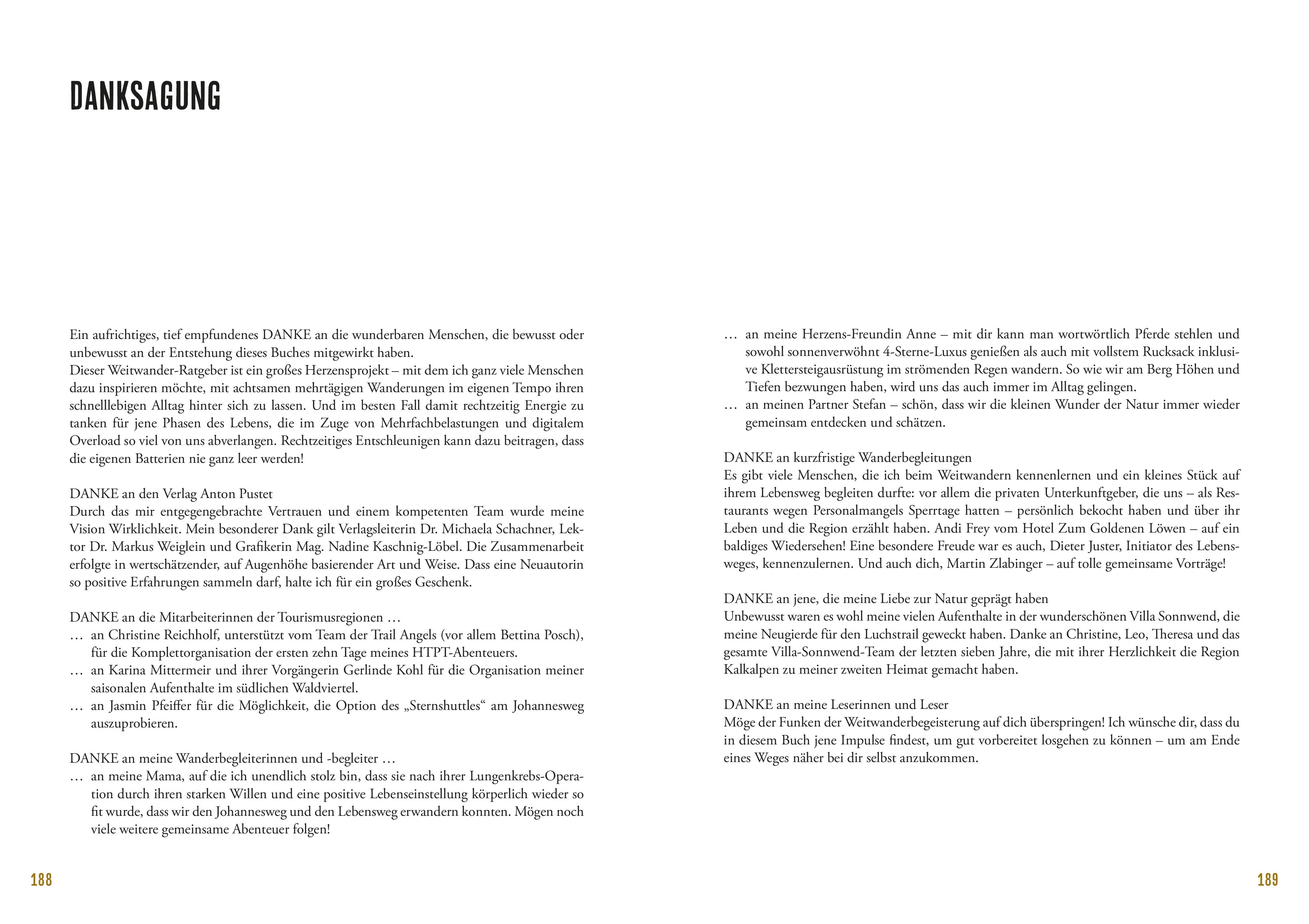 Beispielinhalt (Bild) Sehnsucht Weitwandern