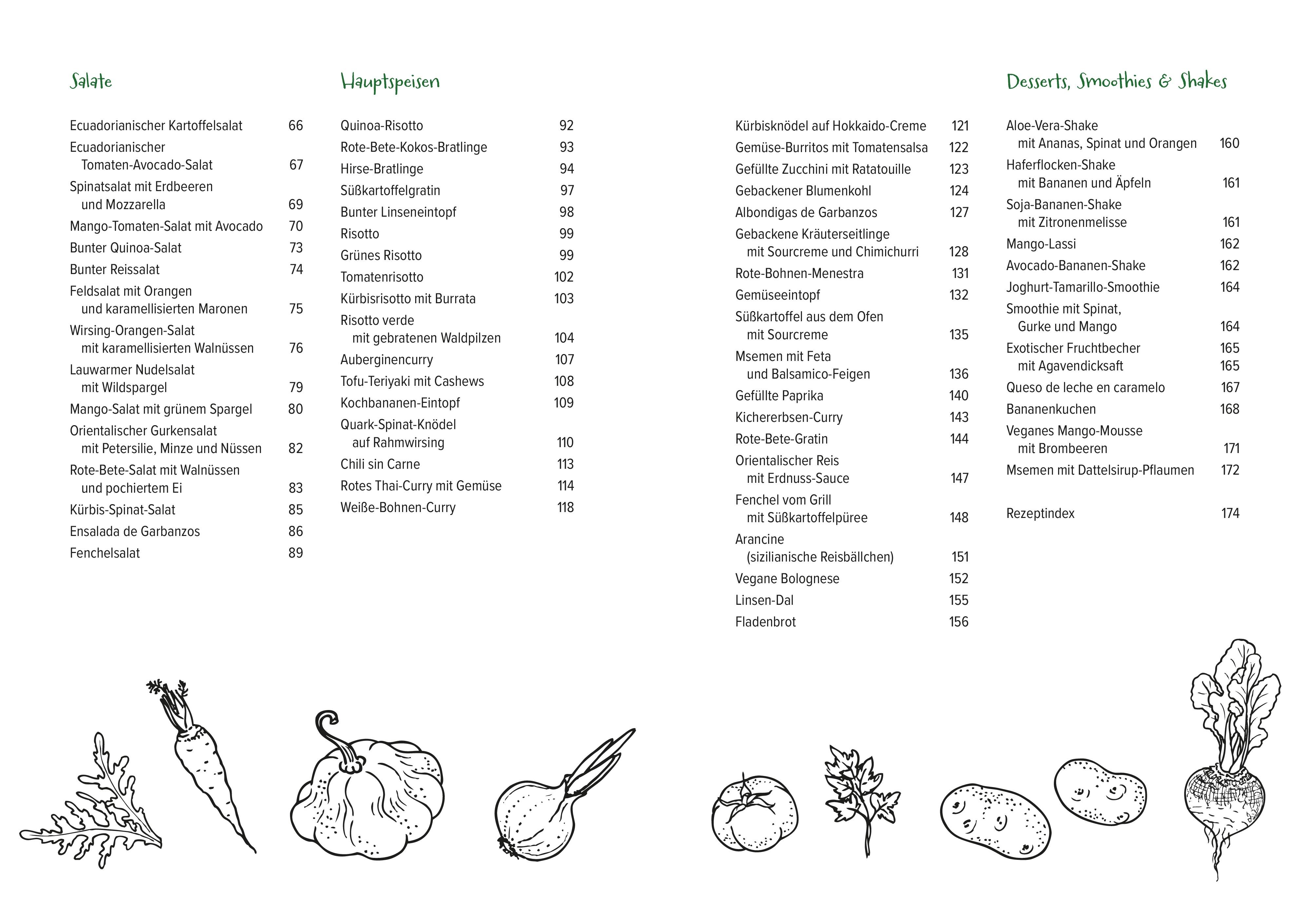 Beispielinhalt (Bild) Vegan - Vegetarisch - Vergara
