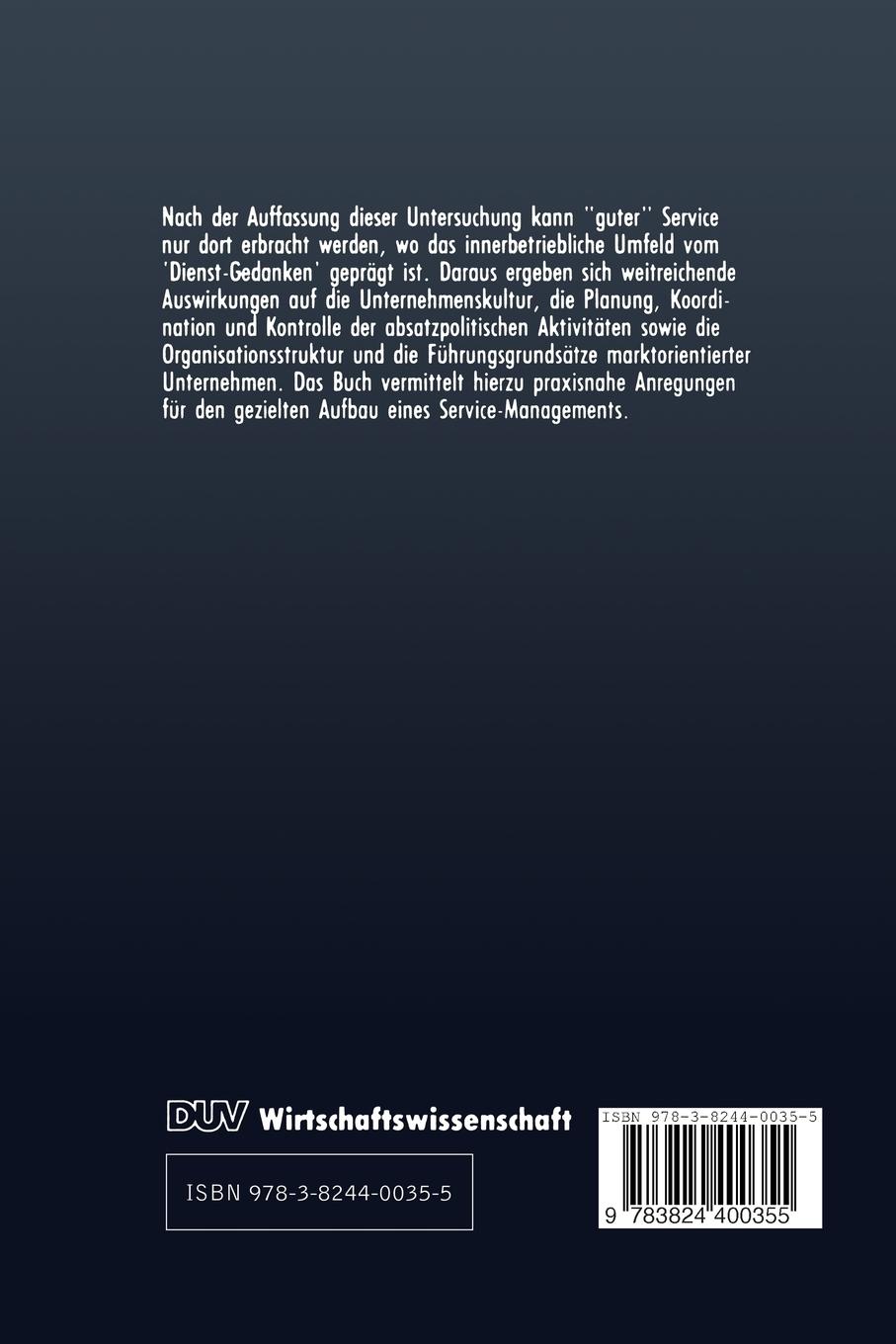 Rückseitencover Service-Management