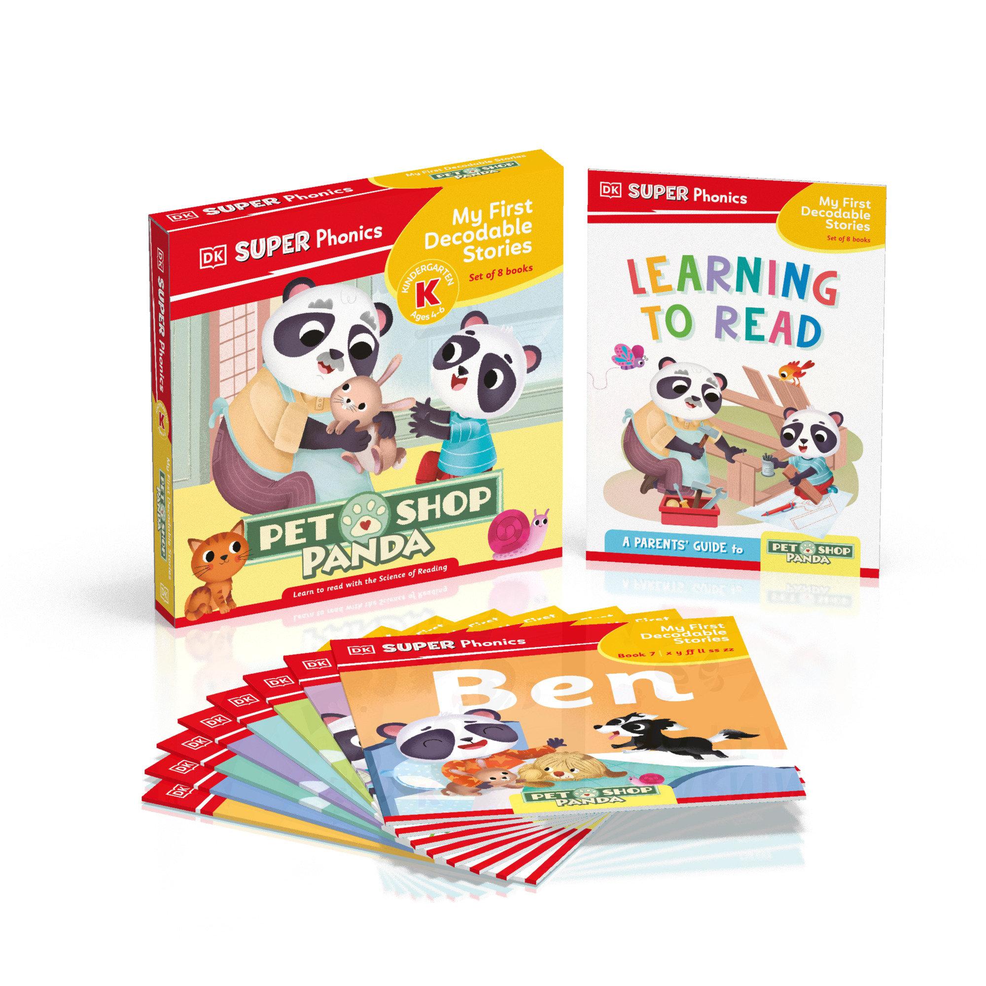 Vorderes Coverbild DK Super Phonics My First Decodable Stories Pet Shop Panda