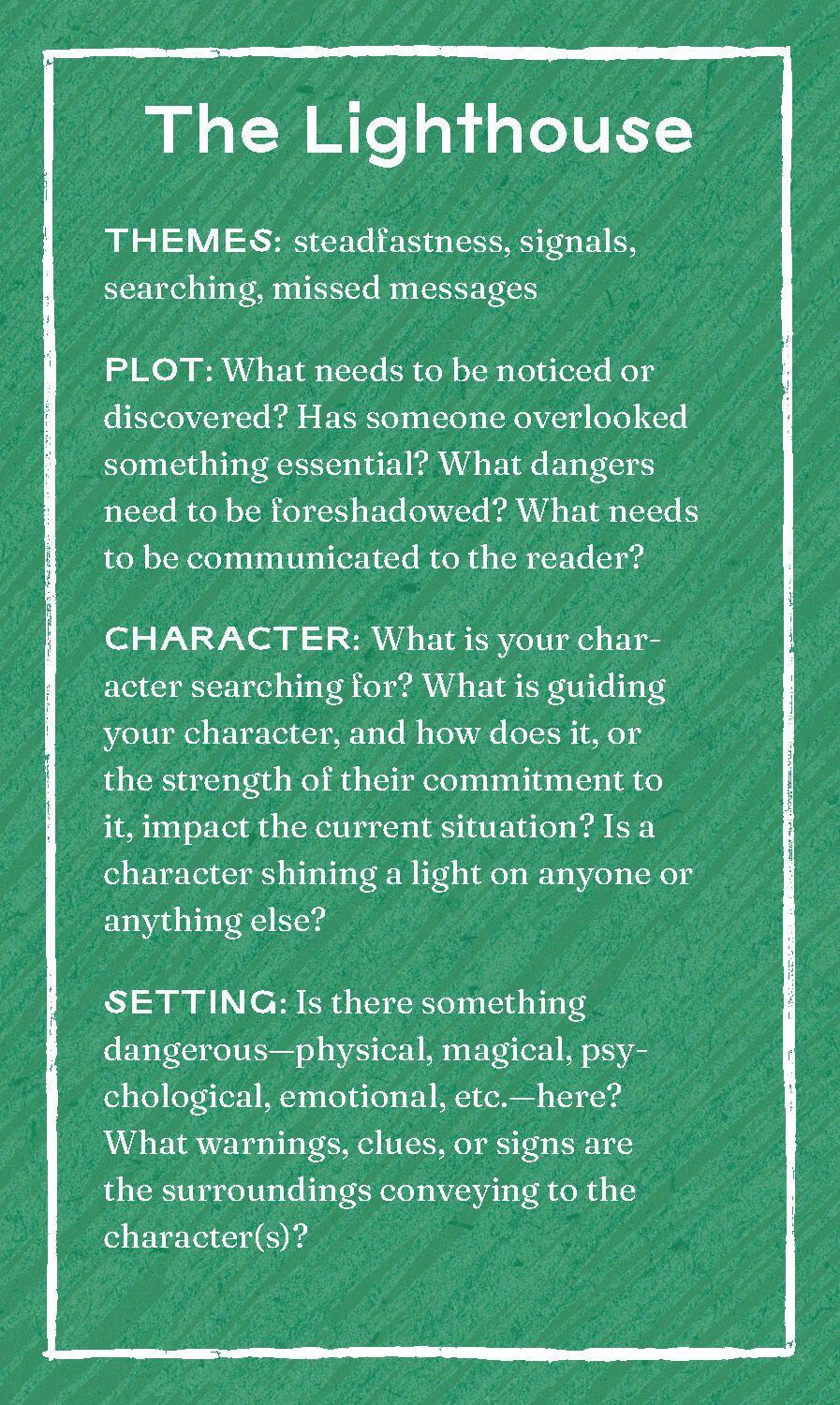 Beispielinhalt (Bild) The Writer's Oracle Deck & Guidebook