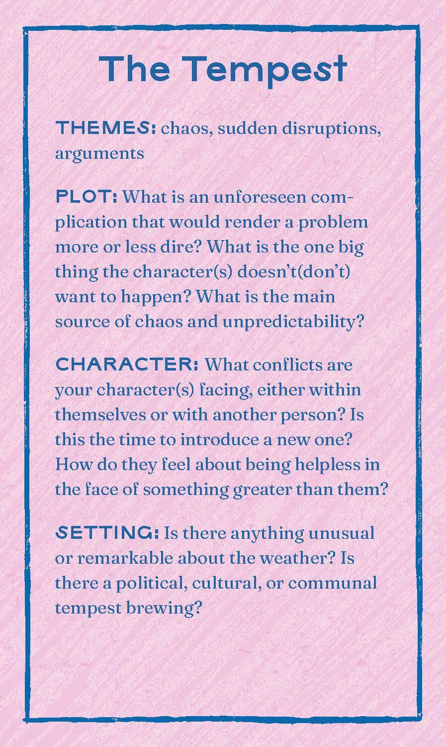 Beispielinhalt (Bild) The Writer's Oracle Deck & Guidebook