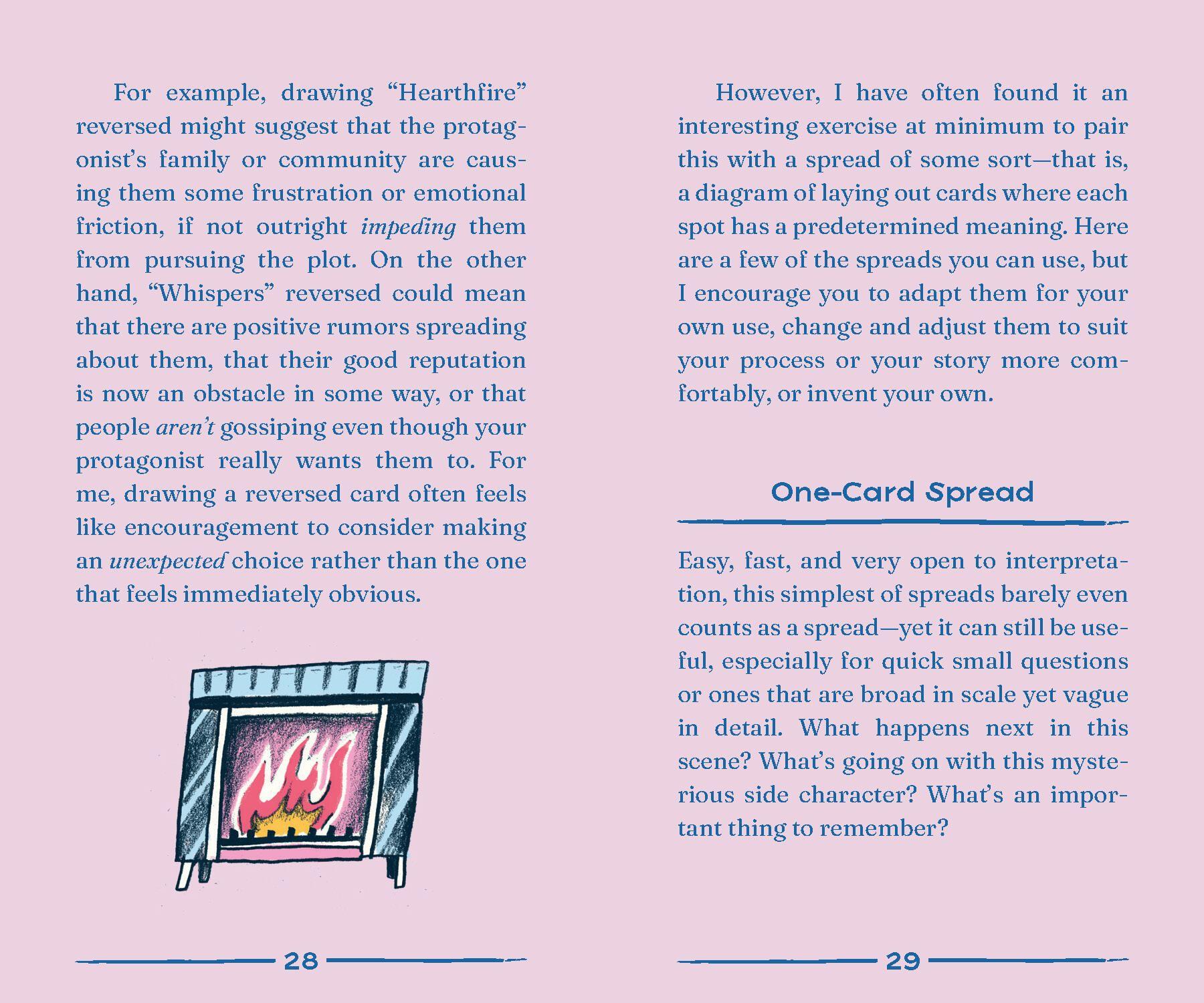 Beispielinhalt (Bild) The Writer's Oracle Deck & Guidebook