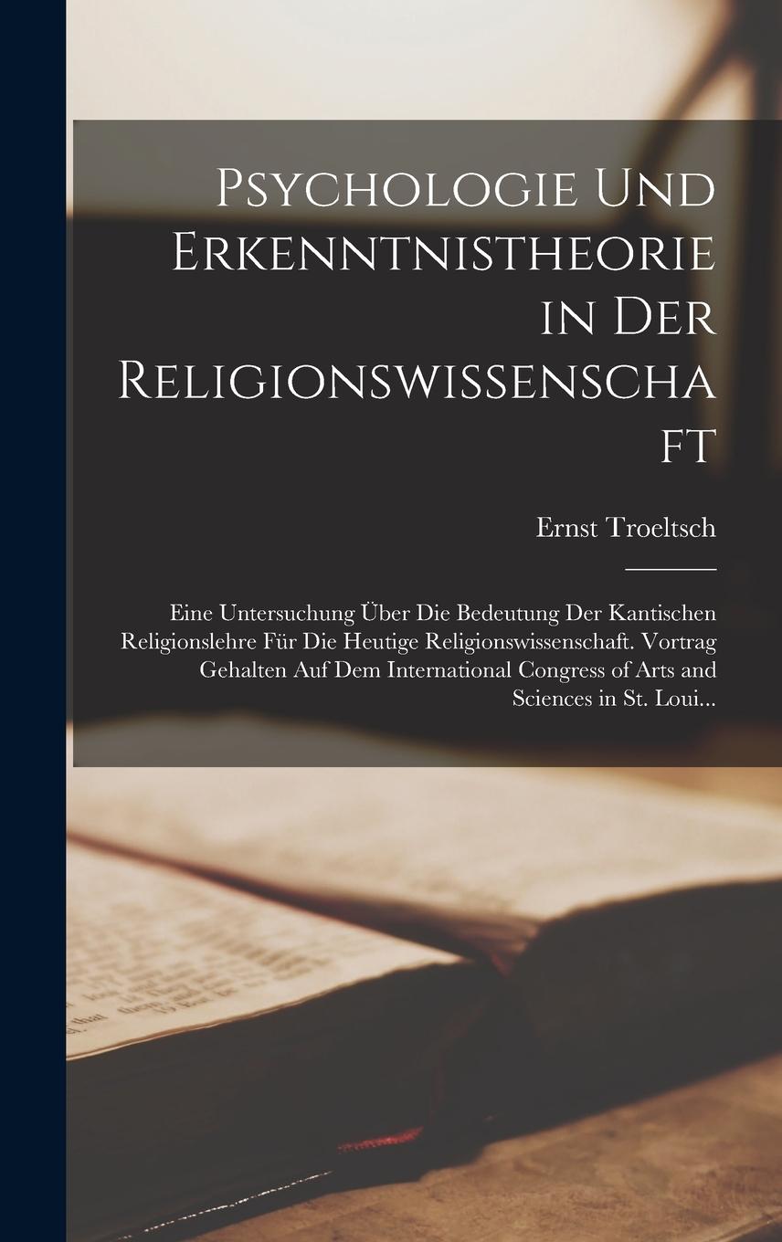 Vorderes Coverbild Psychologie Und Erkenntnistheorie in Der Religionswissenschaft