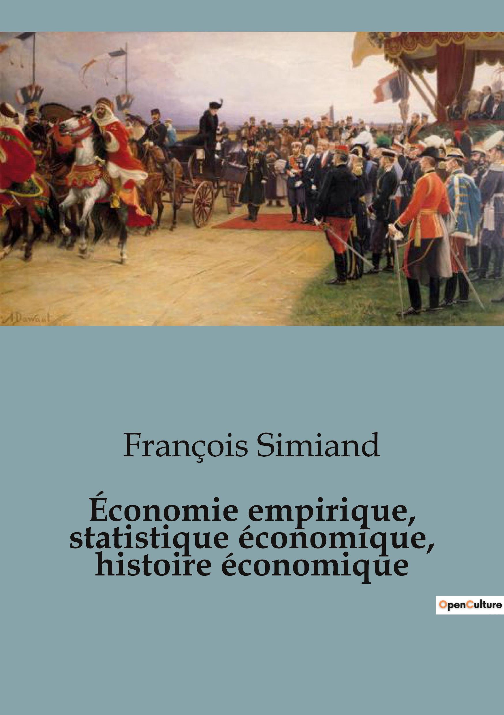 Vorderes Coverbild Économie empirique, statistique économique, histoire économique