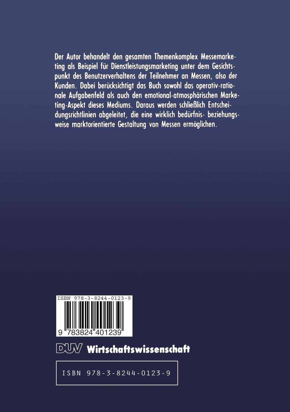 Rückseitencover Dienstleistungsmarketing in der Praxis