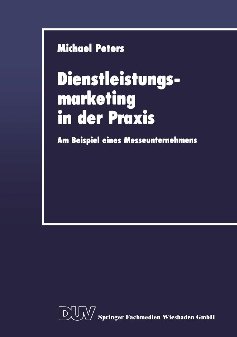 Vorderes Coverbild Dienstleistungsmarketing in der Praxis