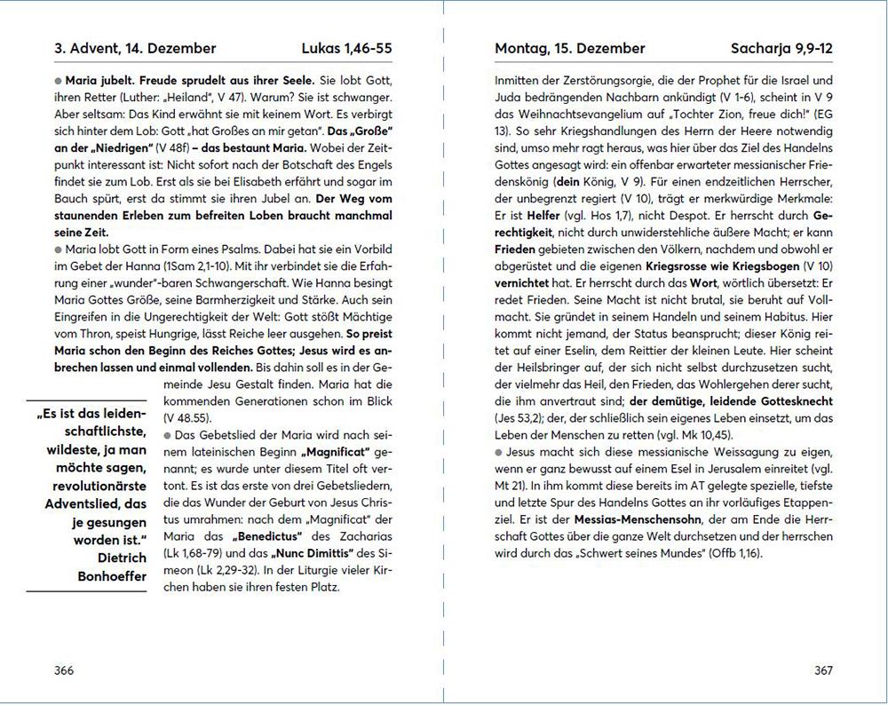Beispielinhalt (Bild) Bibel für heute 2025