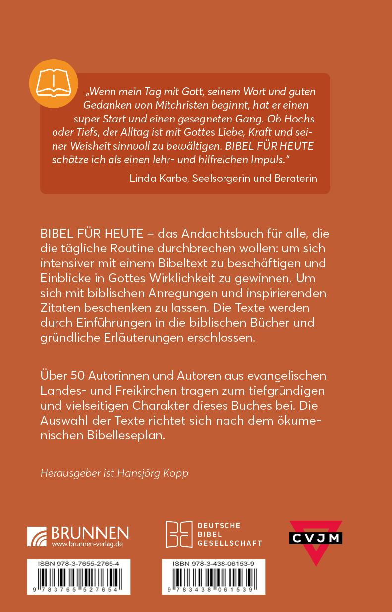 Rückseitencover Bibel für heute 2025