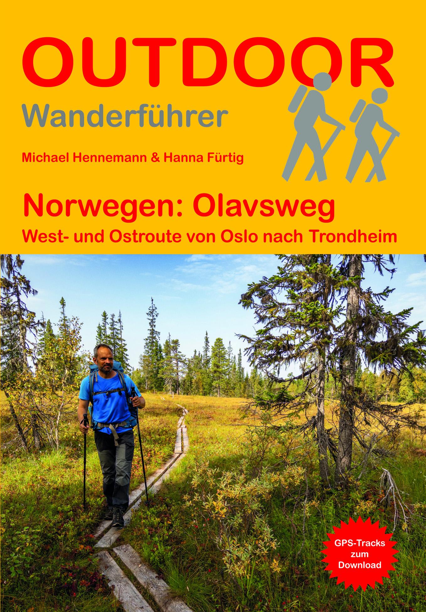 Vorderes Coverbild Norwegen: Olavsweg West- und Ostroute von Oslo nach Trondheim