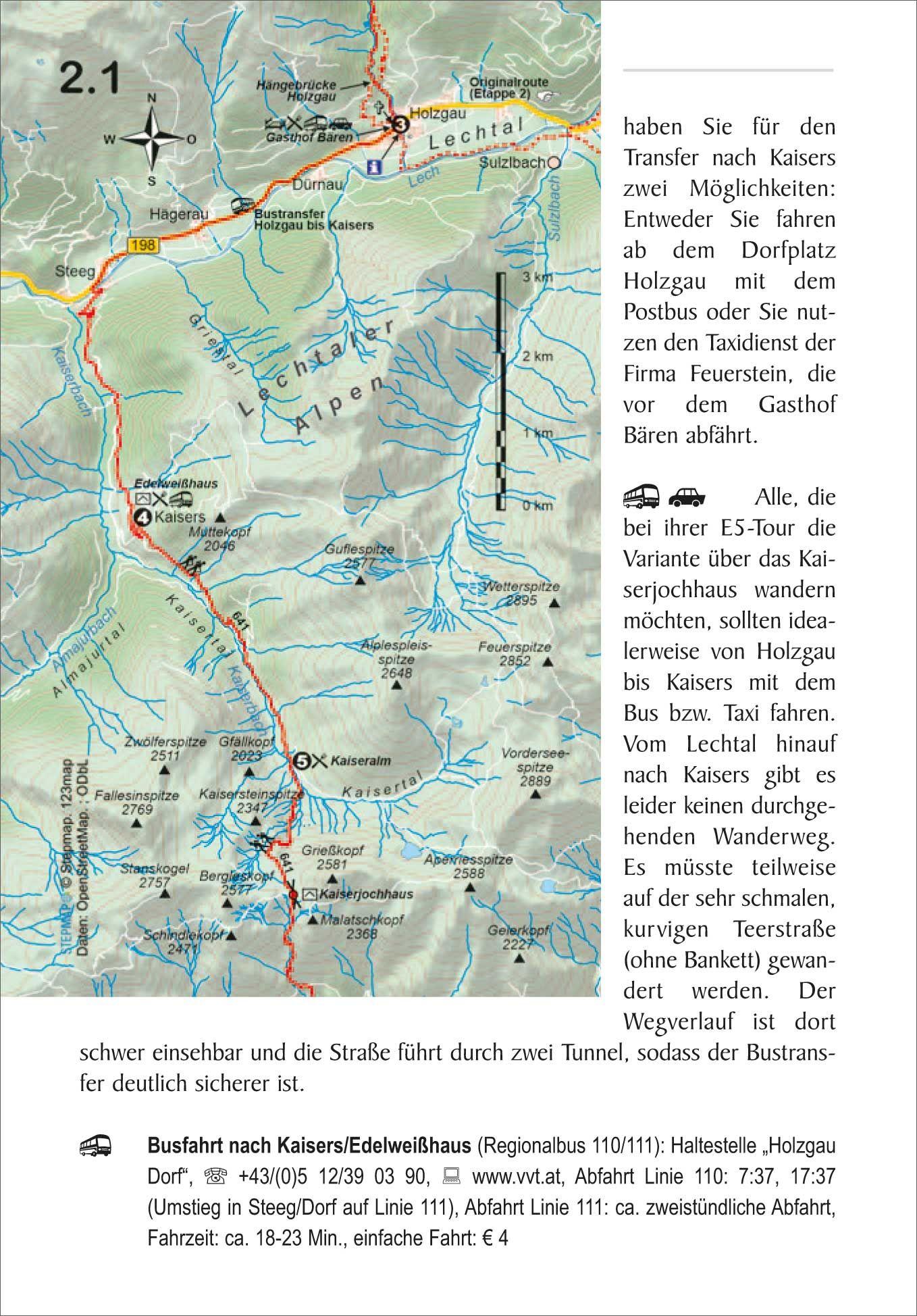 Beispielinhalt (Bild) E5 Oberstdorf - Meran/Bozen