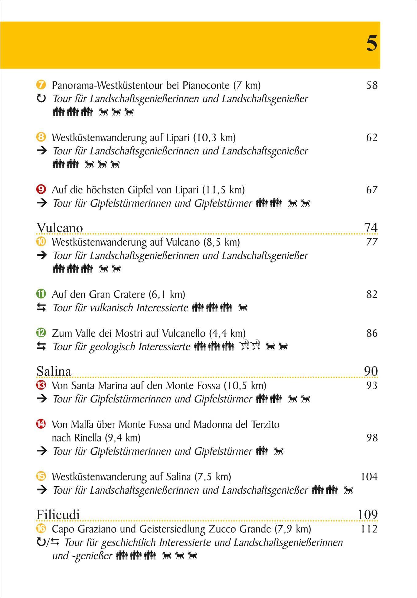 Beispielinhalt (Bild) Liparische Inseln 22 Touren zwischen Vulkanen und Küsten