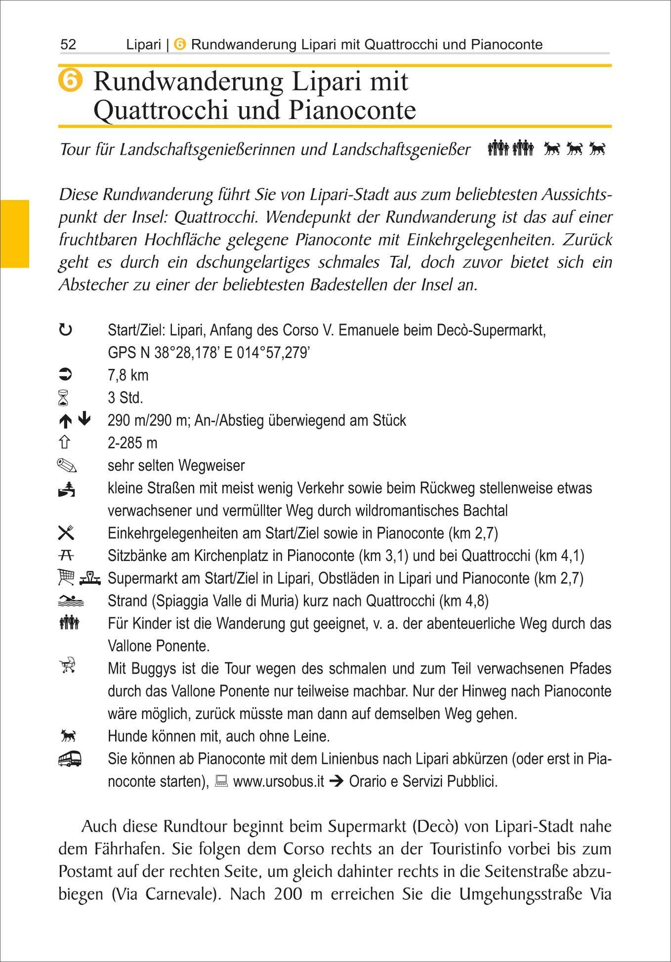 Beispielinhalt (Bild) Liparische Inseln 22 Touren zwischen Vulkanen und Küsten