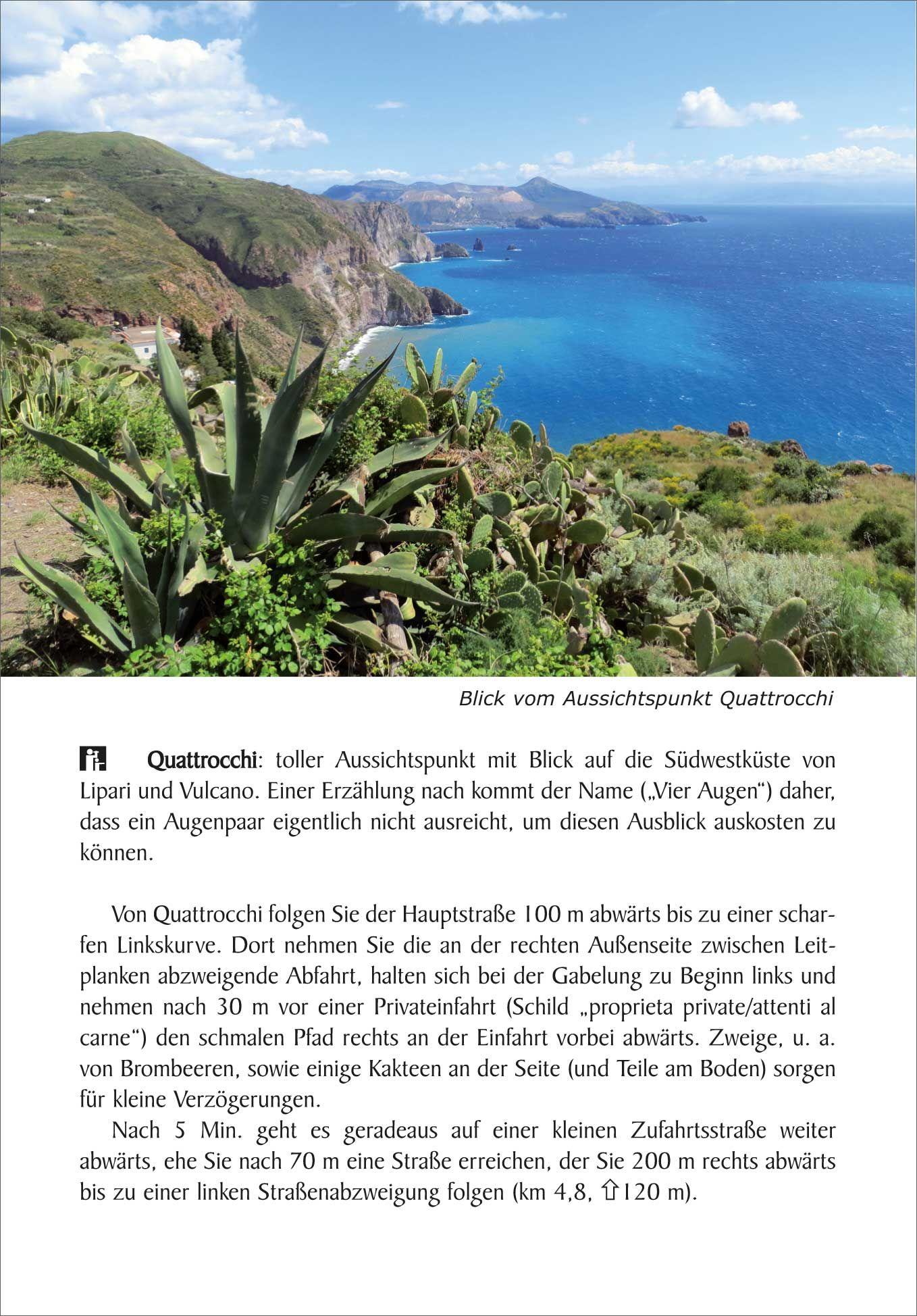 Beispielinhalt (Bild) Liparische Inseln 22 Touren zwischen Vulkanen und Küsten