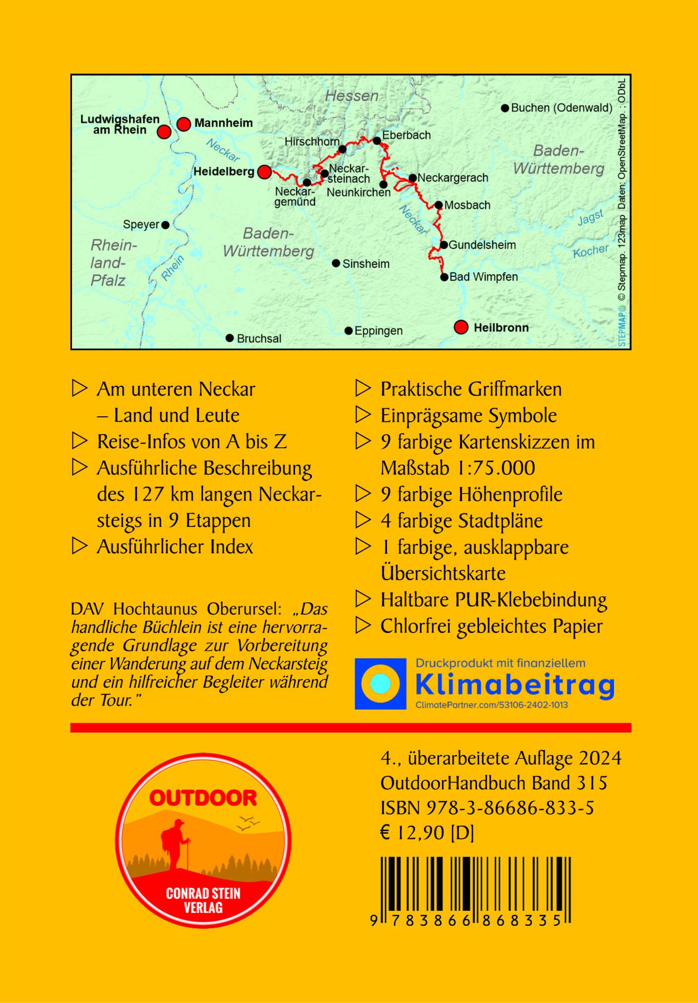 Rückseitencover Neckarsteig