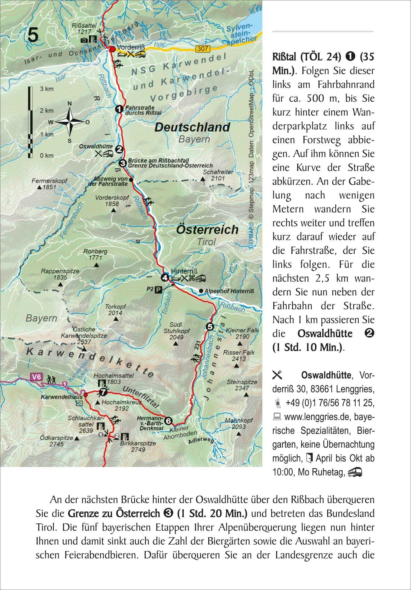 Beispielinhalt (Bild) München - Venedig über die Alpen in 28 Etappen