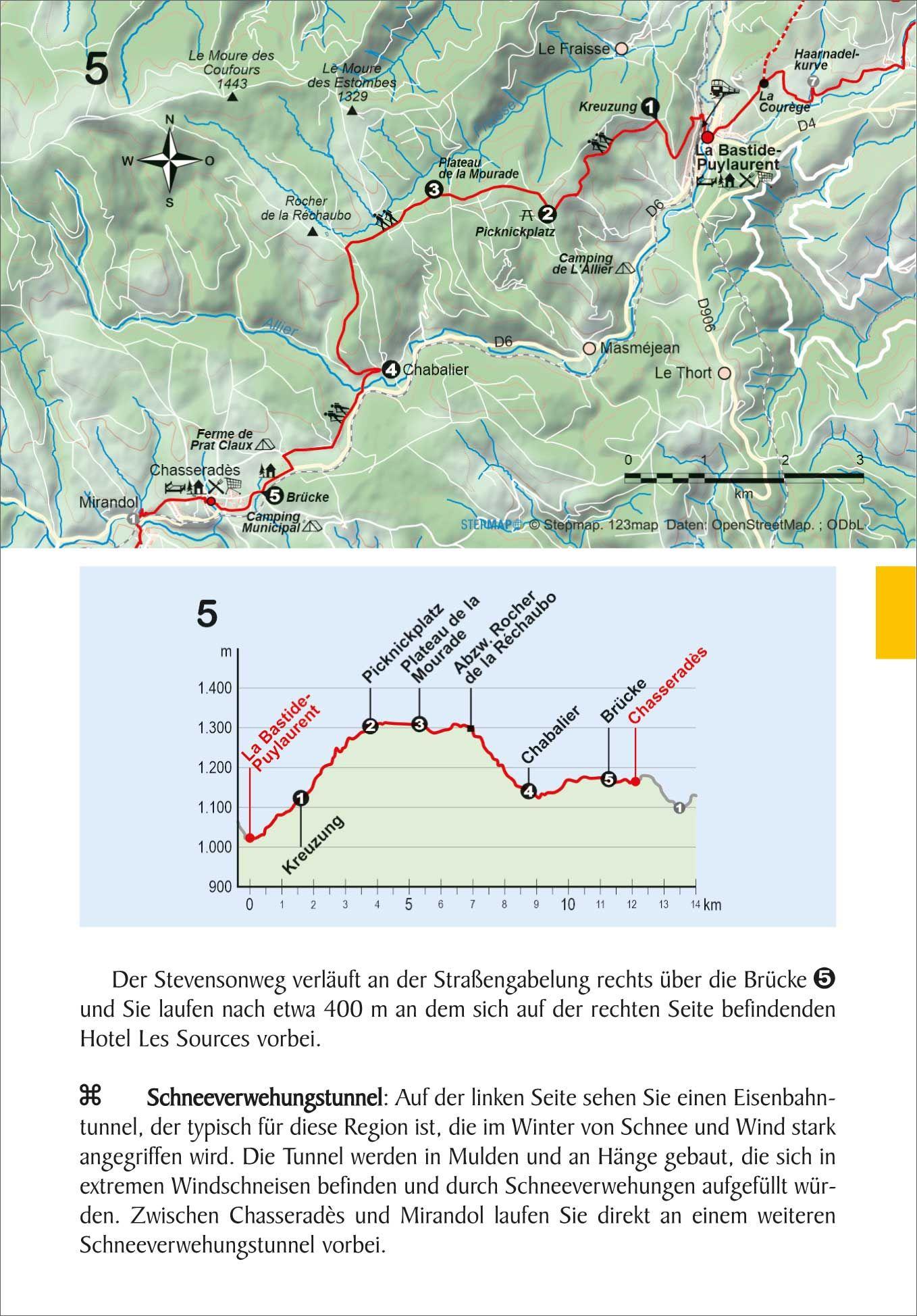Beispielinhalt (Bild) Frankreich: Cevennen Stevensonweg GR 70