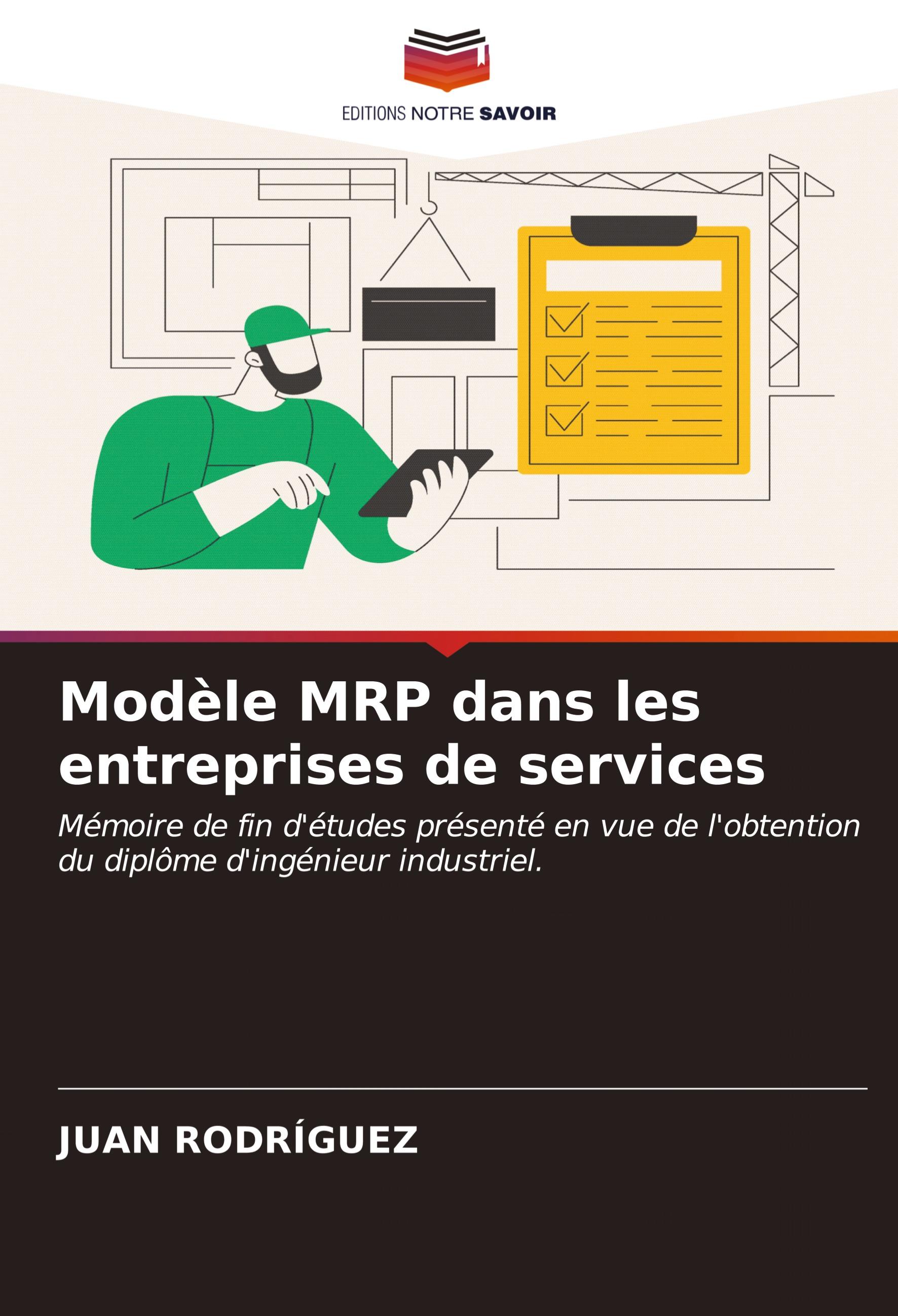Vorderes Coverbild Modèle MRP dans les entreprises de services