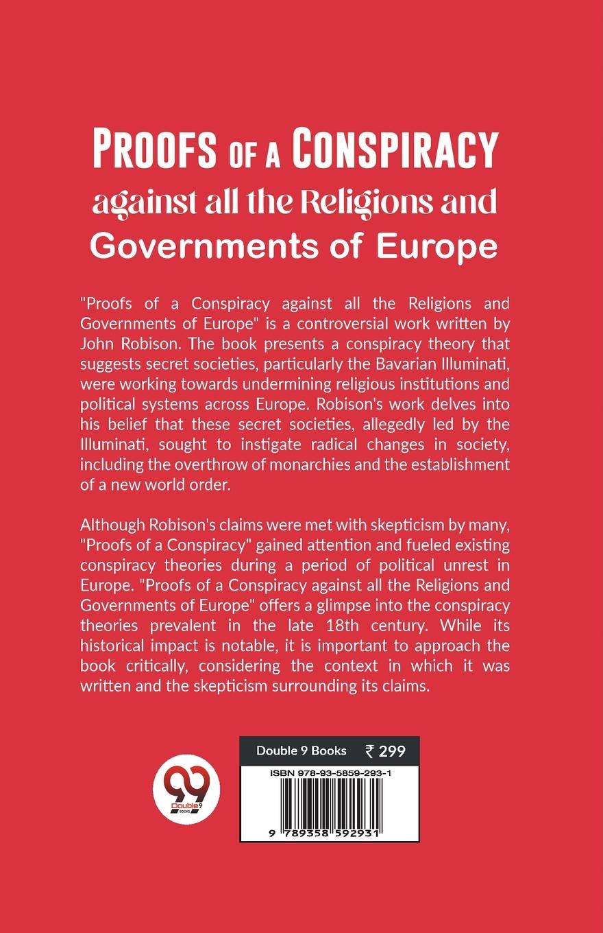 Rückseitencover Proofs Of A Conspiracy Against All The Religions And Governments Of Europe