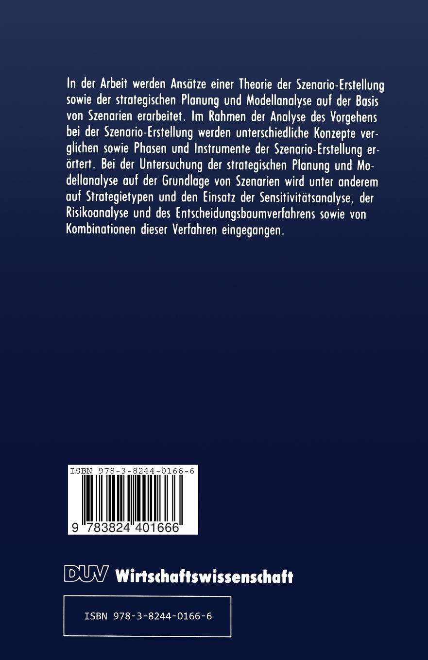 Rückseitencover Szenario-Technik in der strategischen Unternehmensplanung