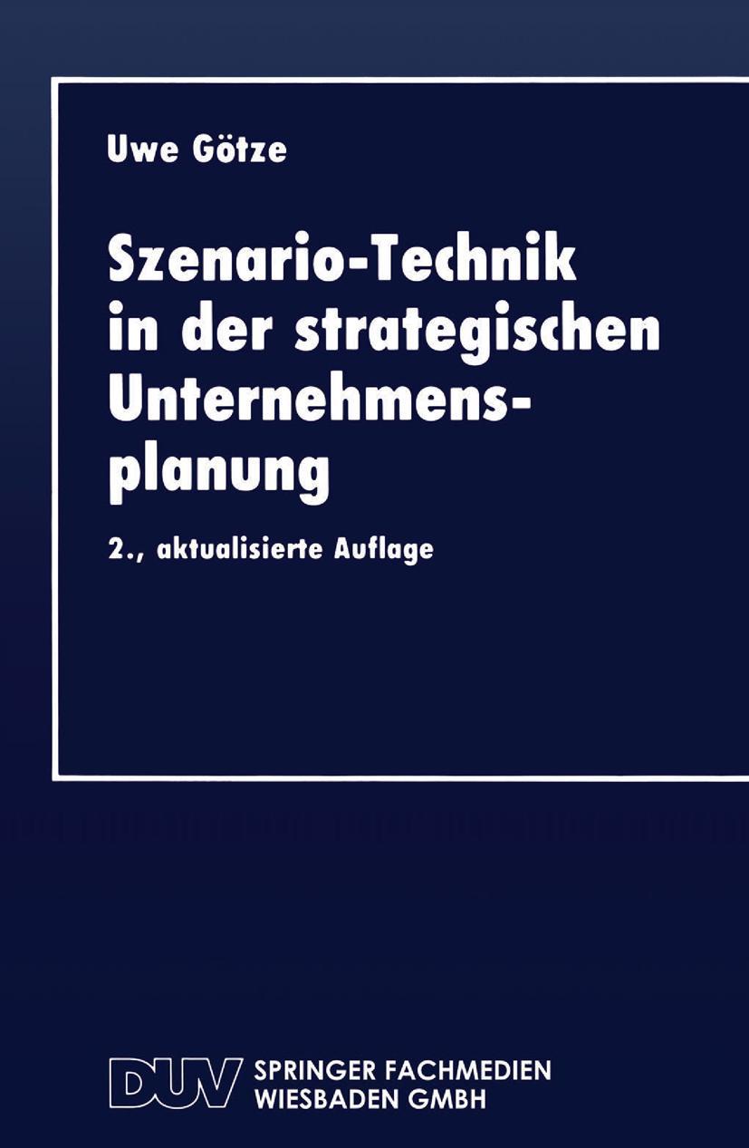 Vorderes Coverbild Szenario-Technik in der strategischen Unternehmensplanung