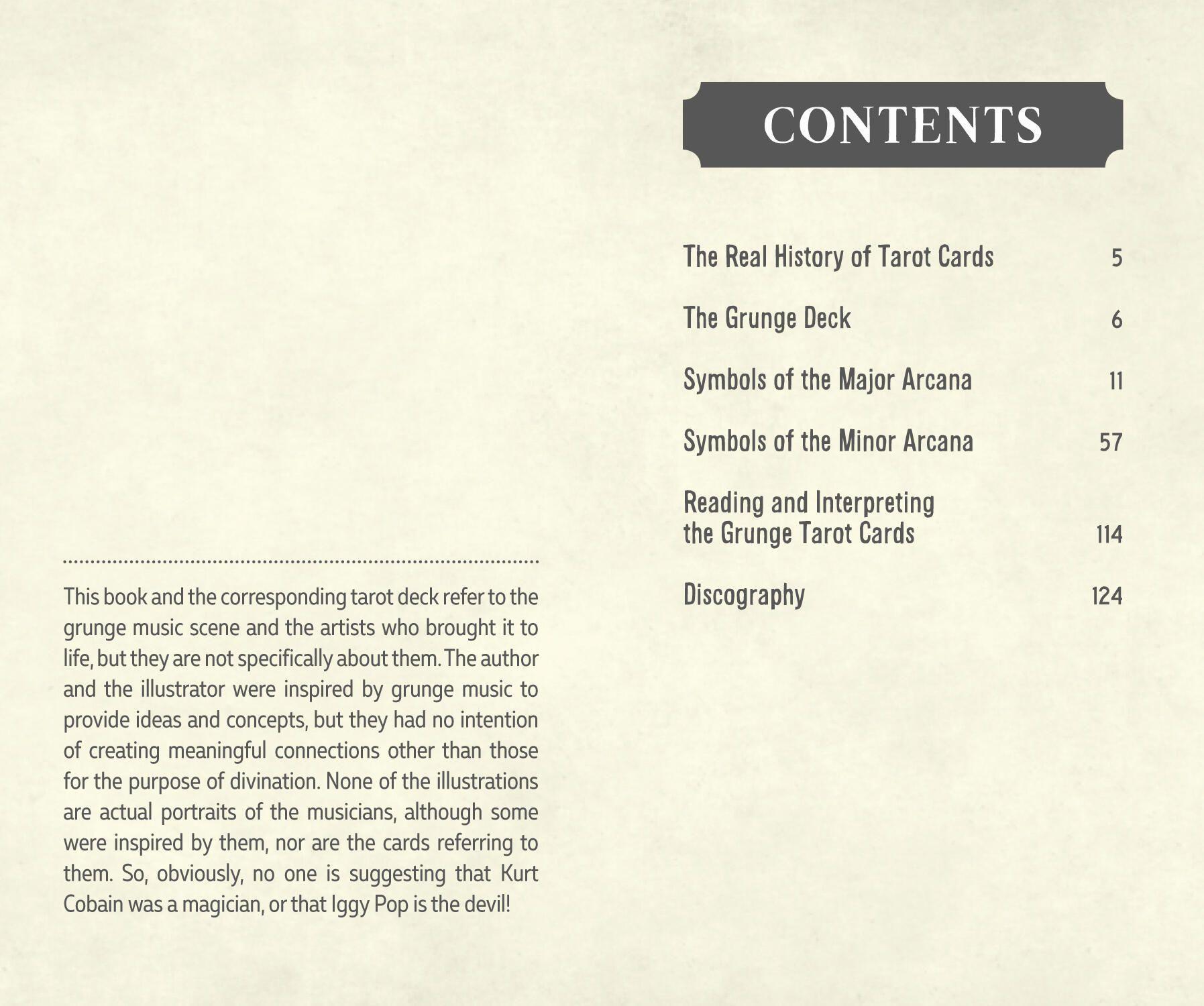 Beispielinhalt (Bild) The Grunge Tarot