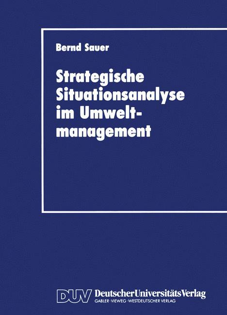 Vorderes Coverbild Stragegische Situationsanalyse im Umweltmanagement