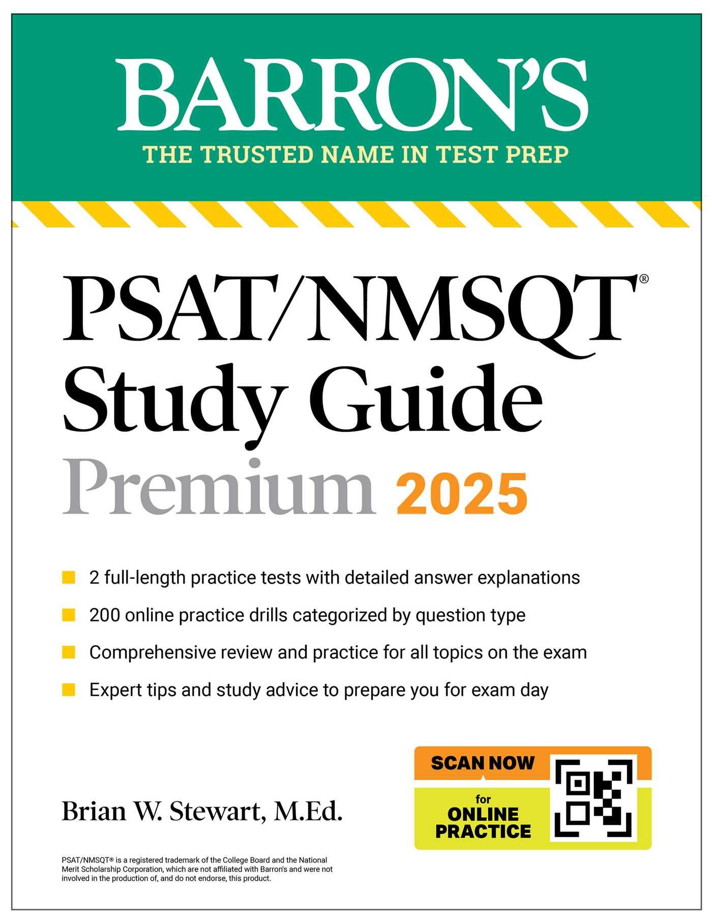 Vorderes Coverbild PSAT/NMSQT Premium Study Guide: 2025: 2 Practice Tests + Comprehensive Review + 200 Online Drills