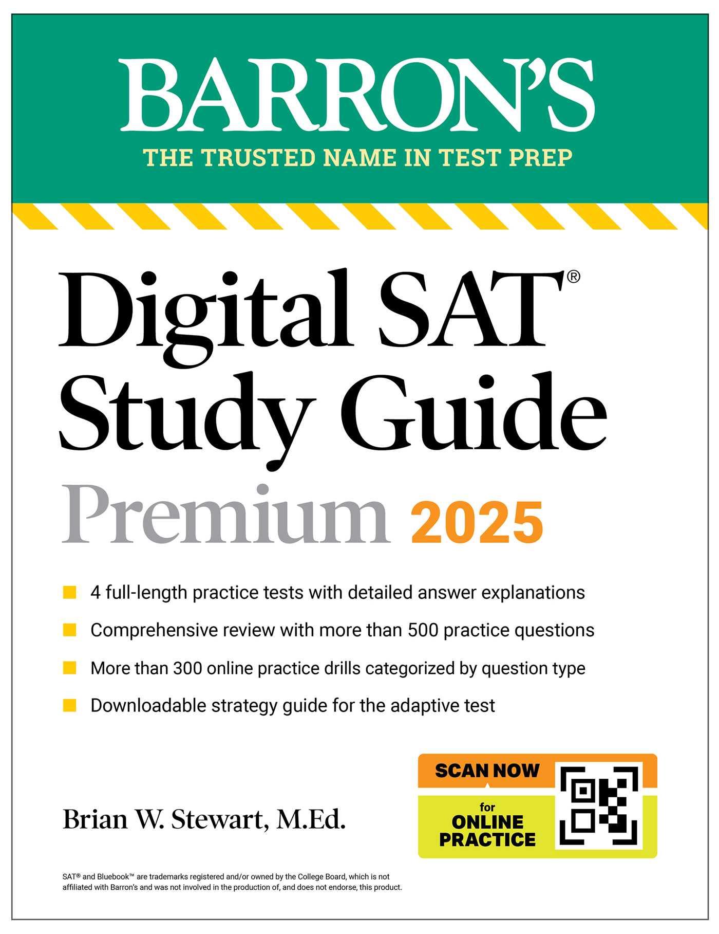 Vorderes Coverbild Digital SAT Study Guide Premium, 2025: 4 Practice Tests + Comprehensive Review + Online Practice