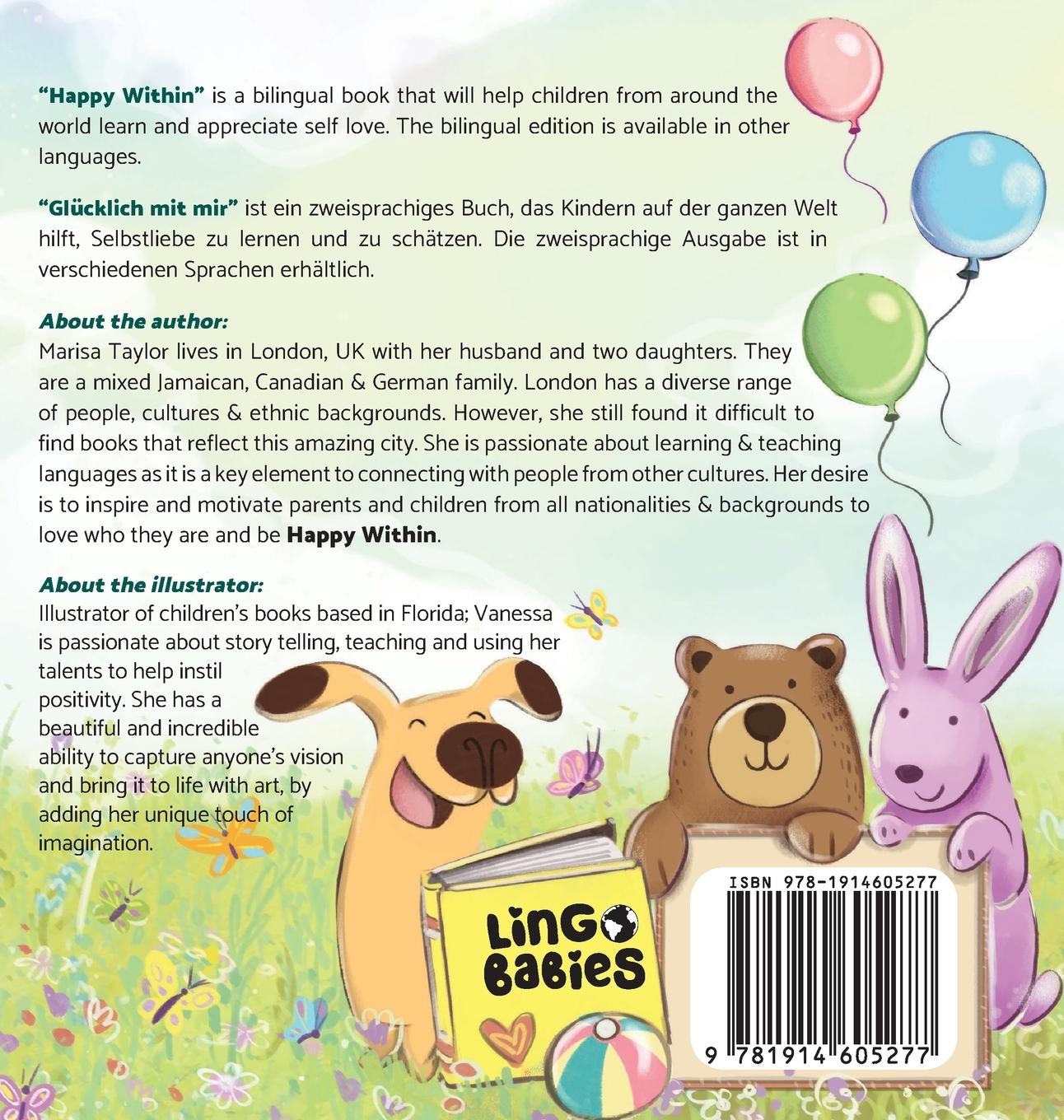 Rückseitencover Happy within/ Glücklich mit mir