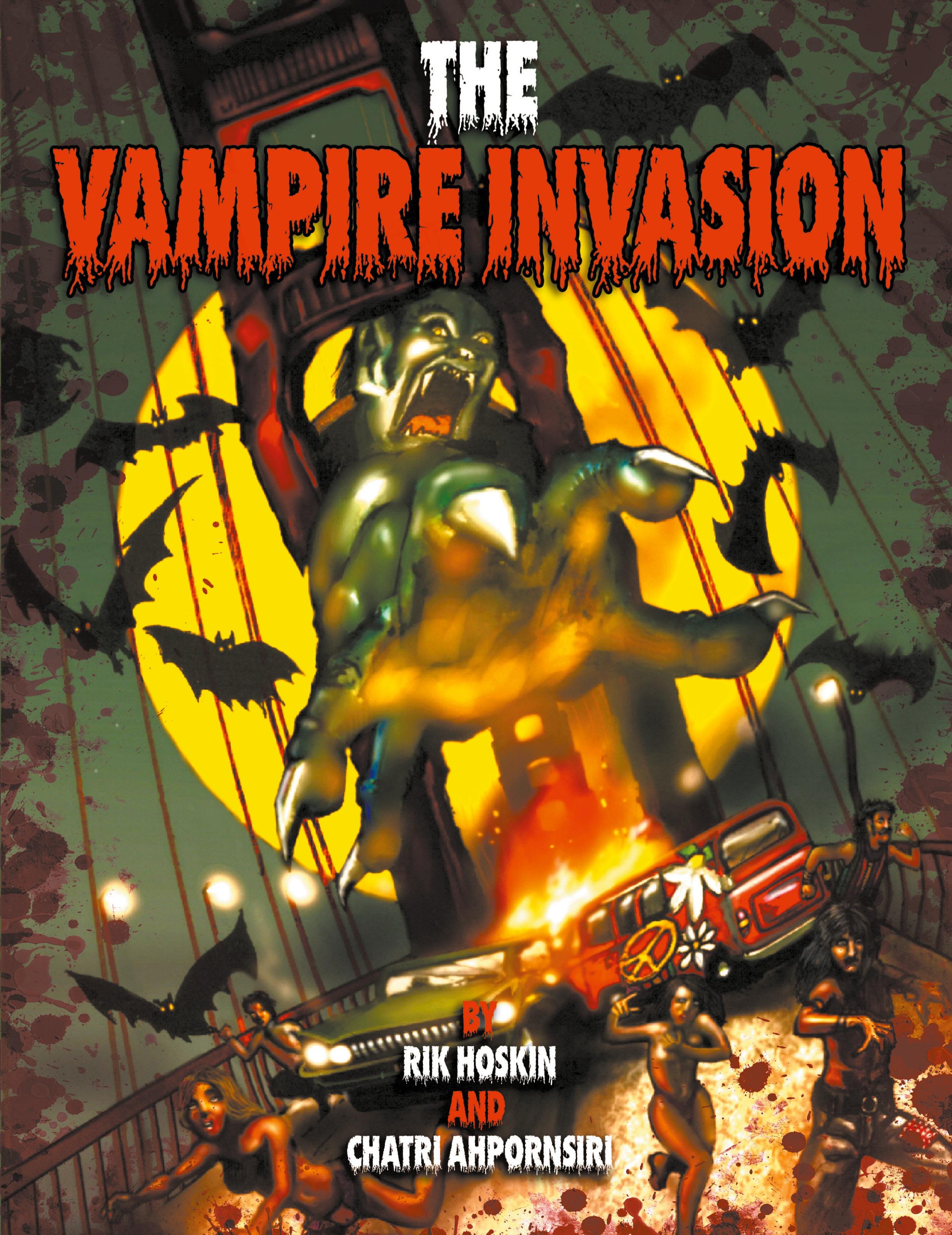 Vorderes Coverbild The Vampire Invasion Graphic Novel