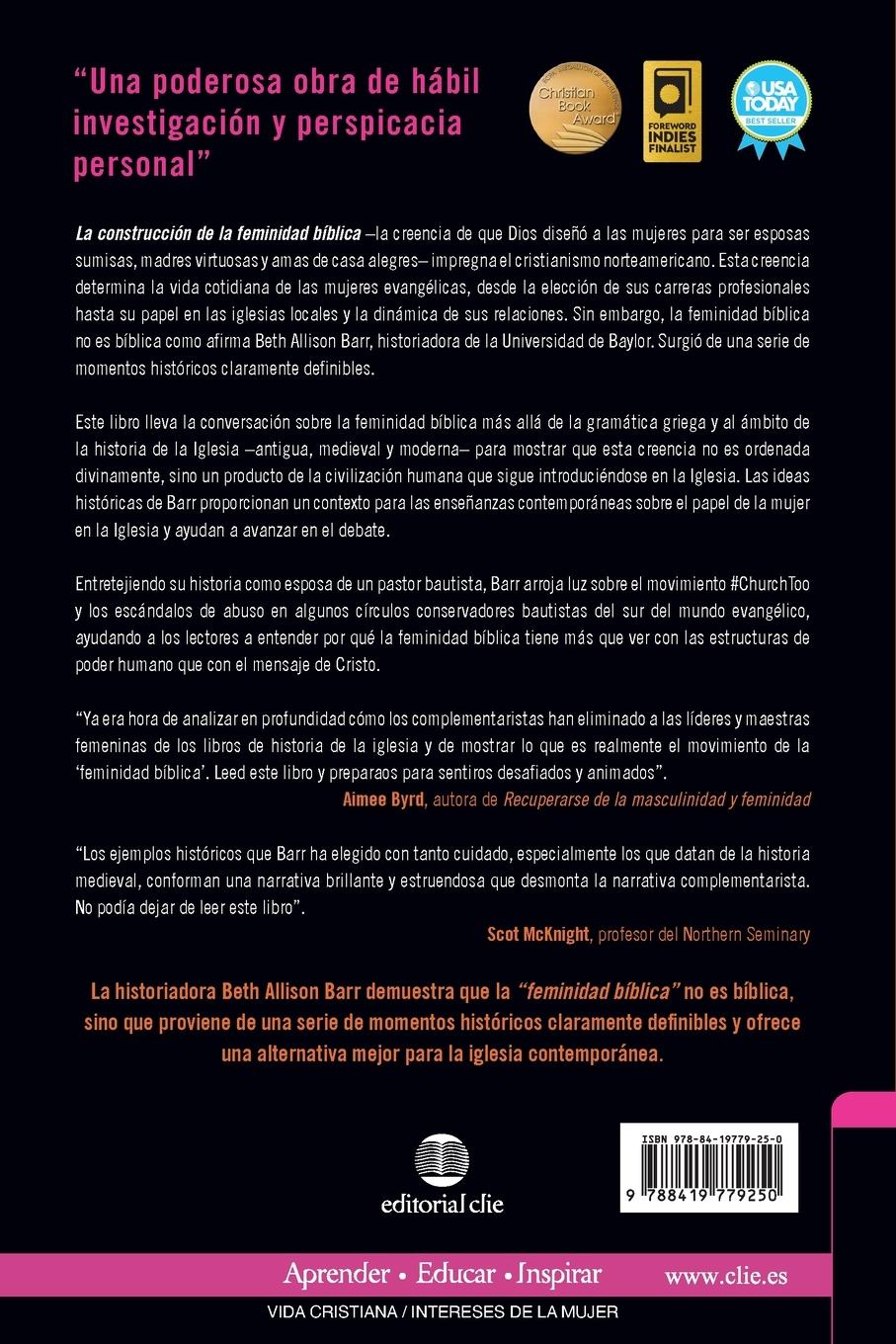 Rückseitencover La Construcci¿¿n de la Feminidad B¿¿blica