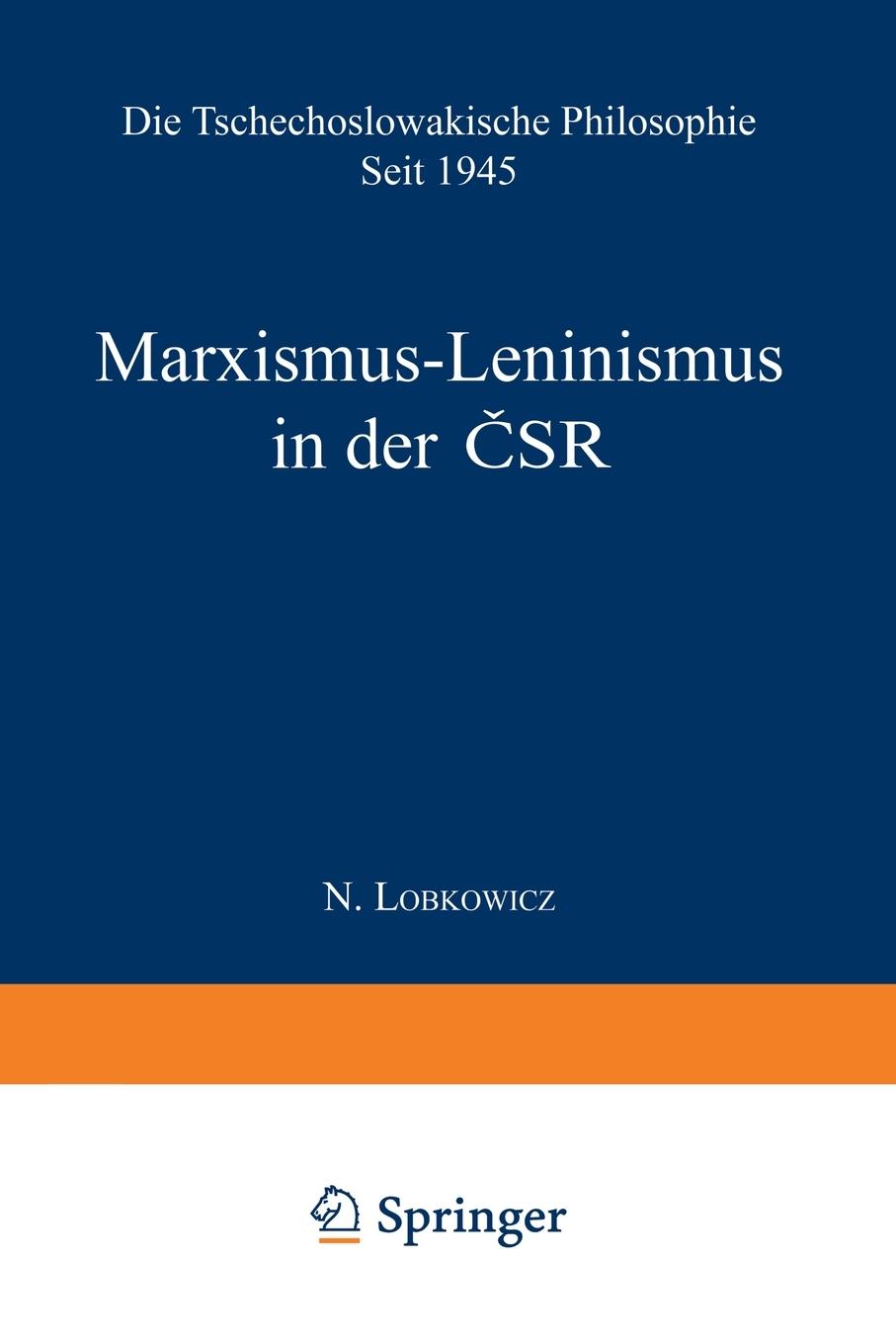Vorderes Coverbild Marxismus-Leninismus in der &#268;SR