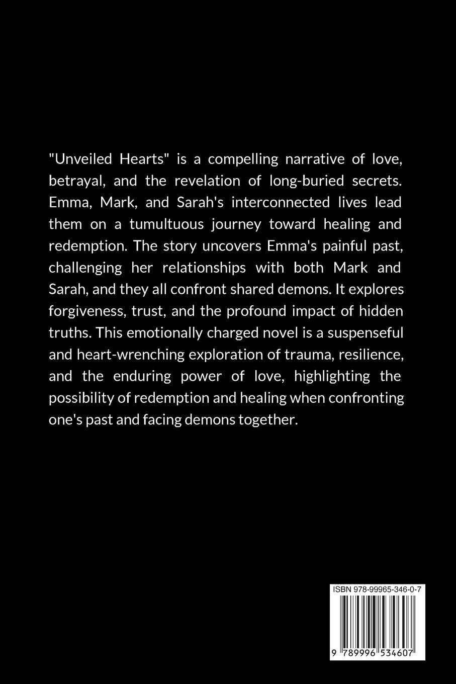 Rückseitencover Unveiling Hearts