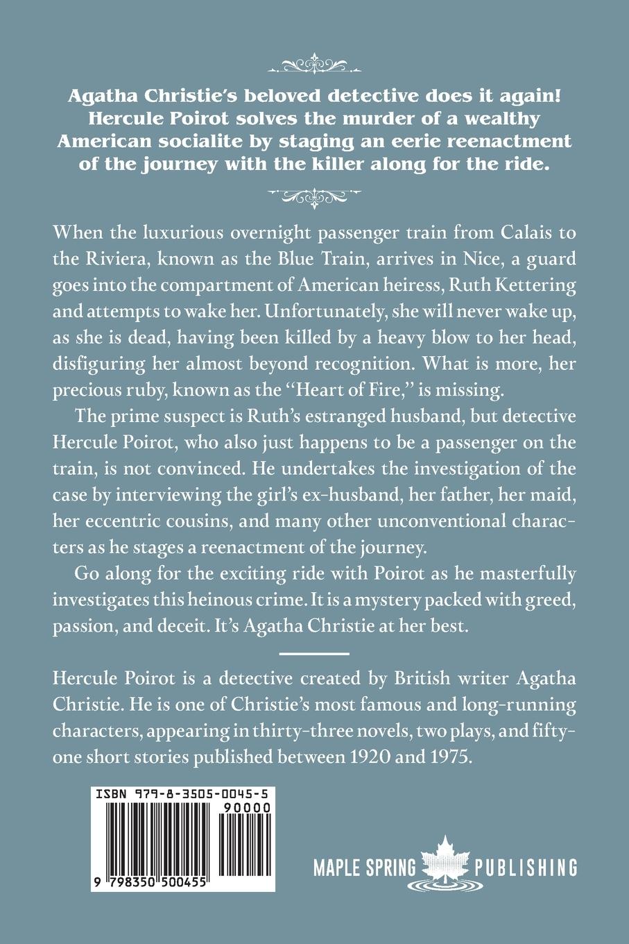 Rückseitencover The Mystery of the Blue Train