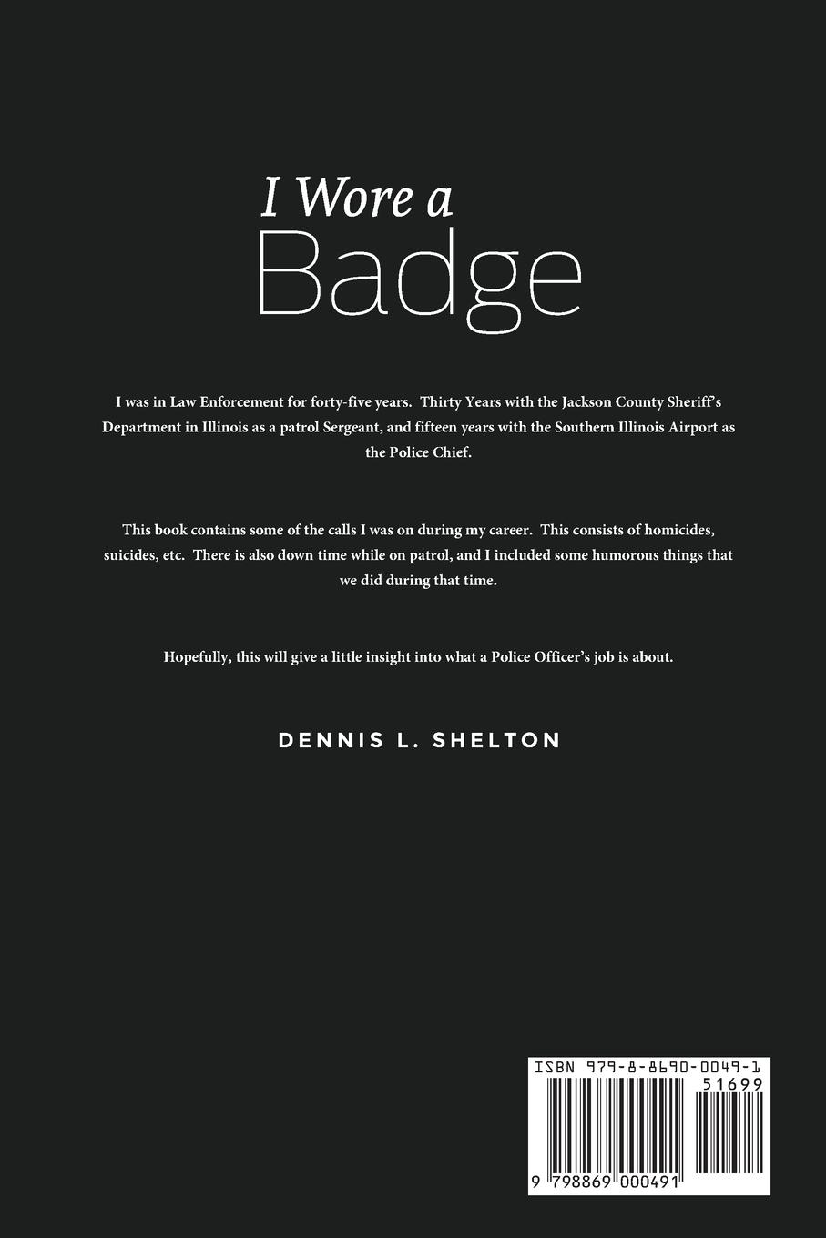 Rückseitencover I Wore A Badge