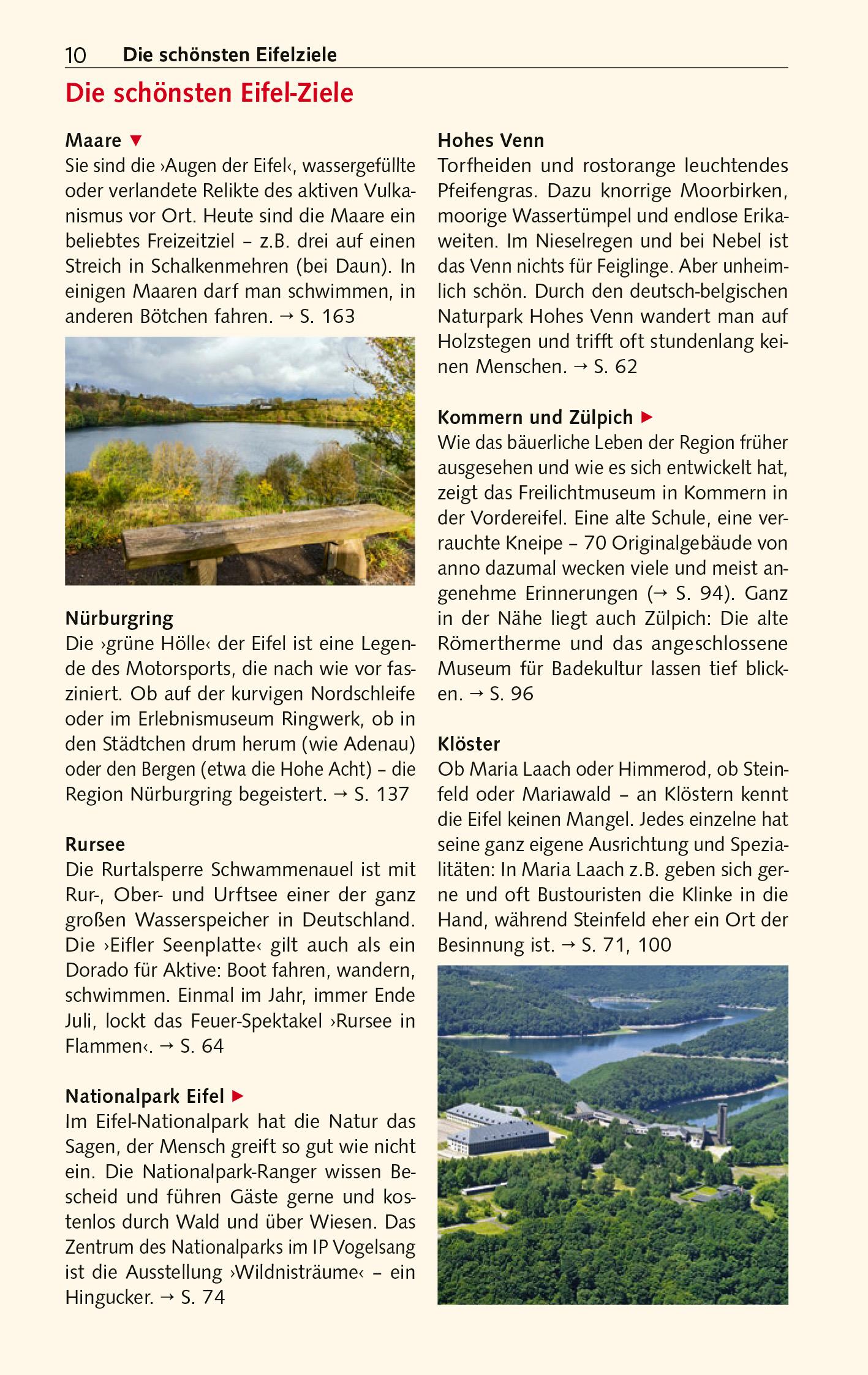 Beispielinhalt (Bild) TRESCHER Reiseführer Eifel