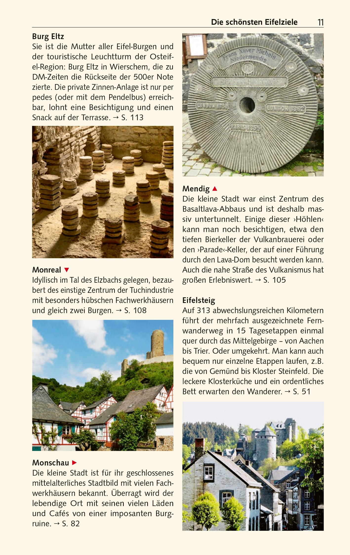 Beispielinhalt (Bild) TRESCHER Reiseführer Eifel