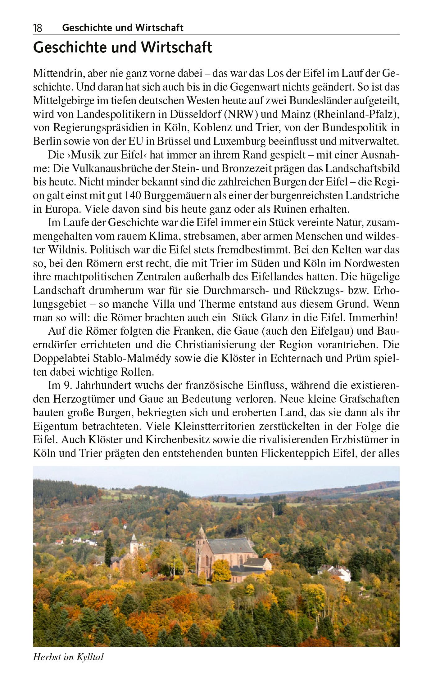 Beispielinhalt (Bild) TRESCHER Reiseführer Eifel