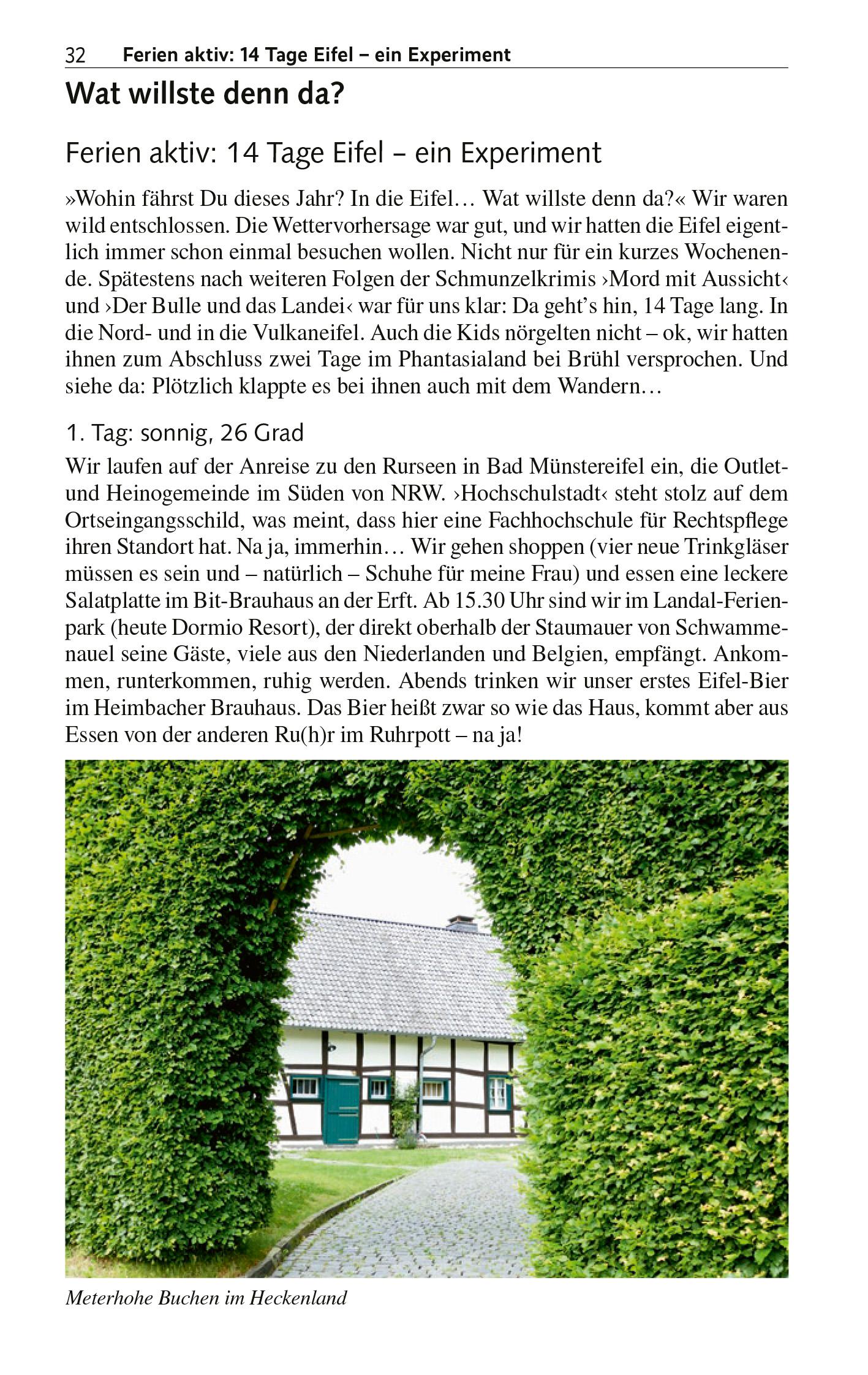 Beispielinhalt (Bild) TRESCHER Reiseführer Eifel