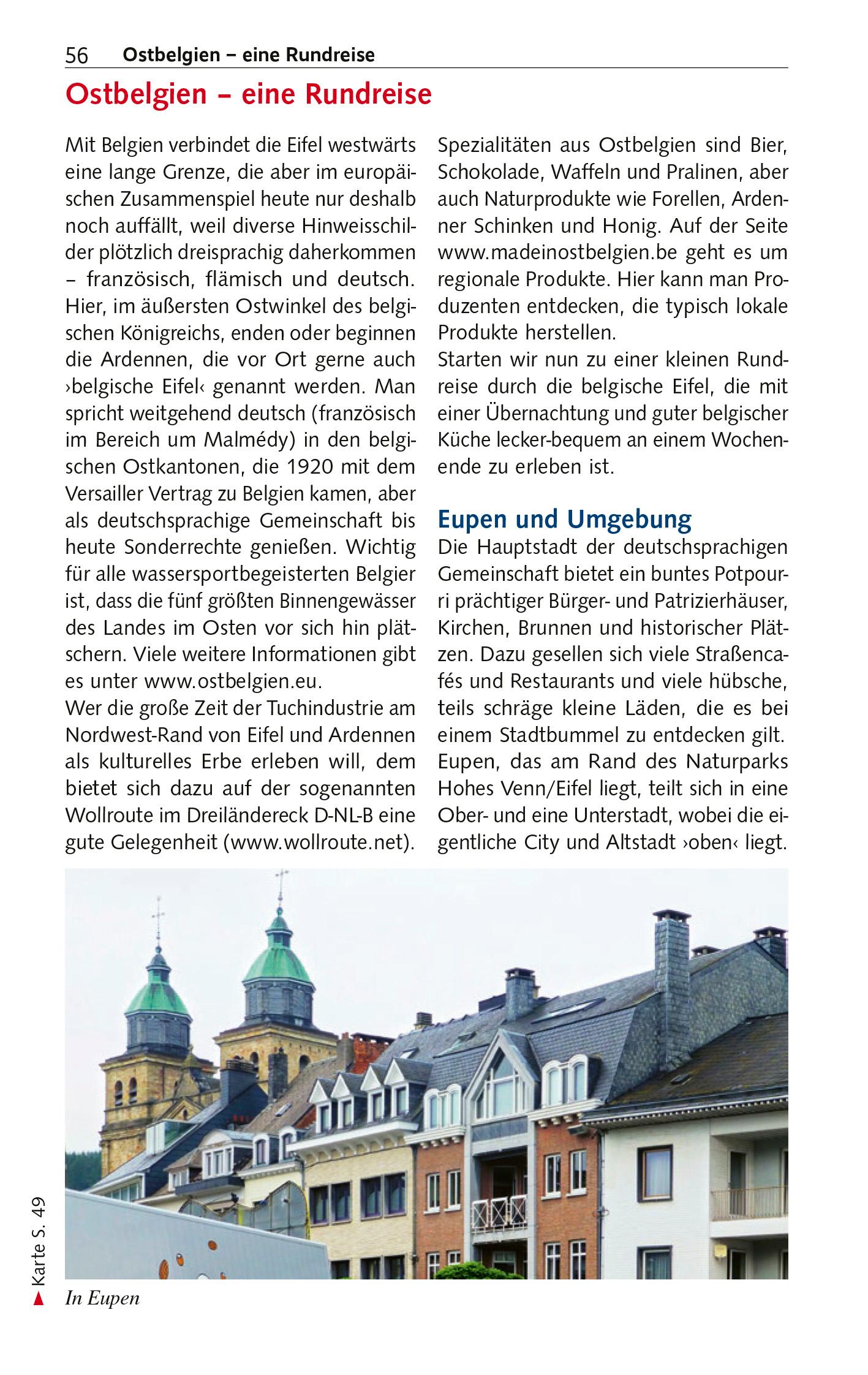 Beispielinhalt (Bild) TRESCHER Reiseführer Eifel