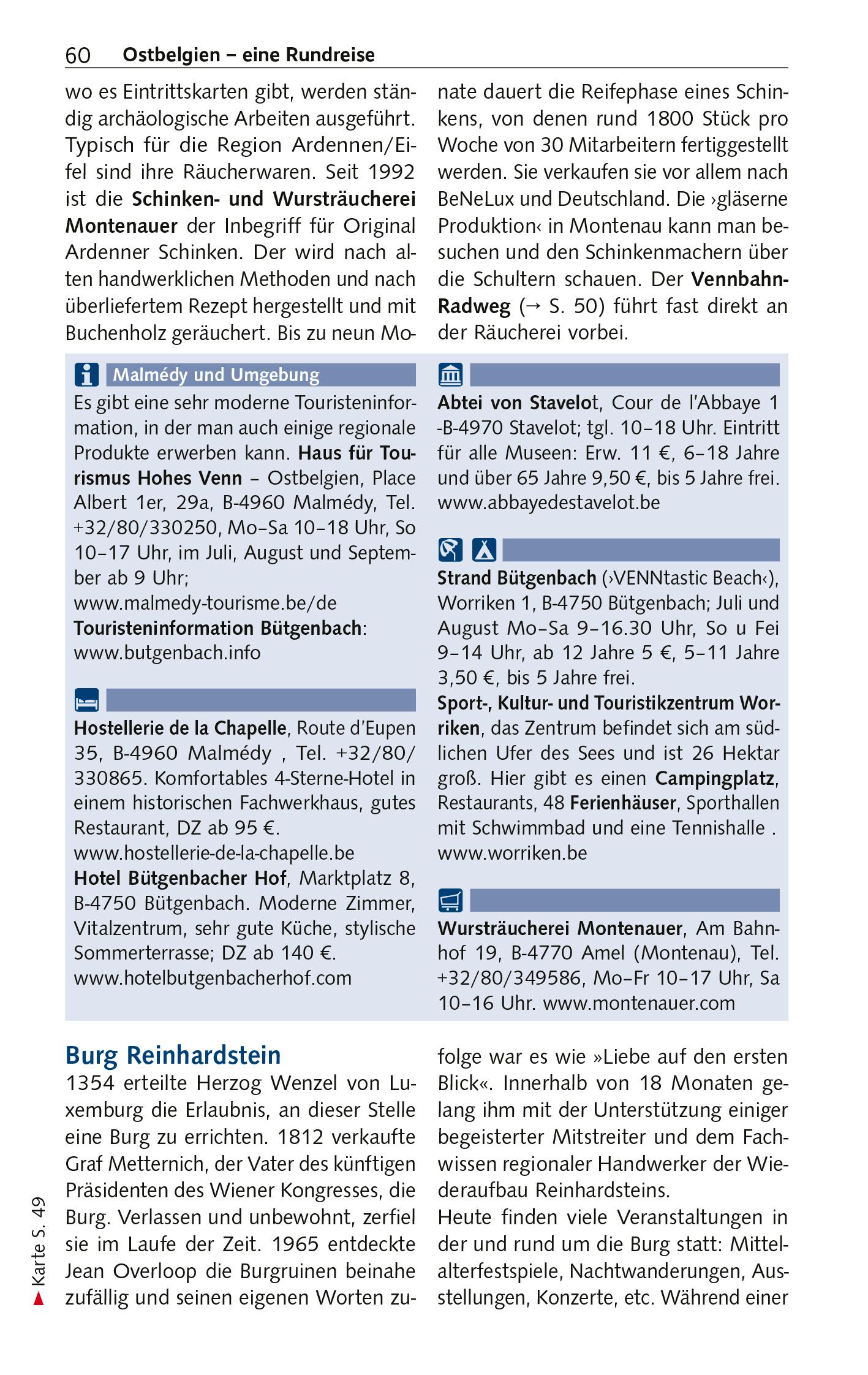 Beispielinhalt (Bild) TRESCHER Reiseführer Eifel