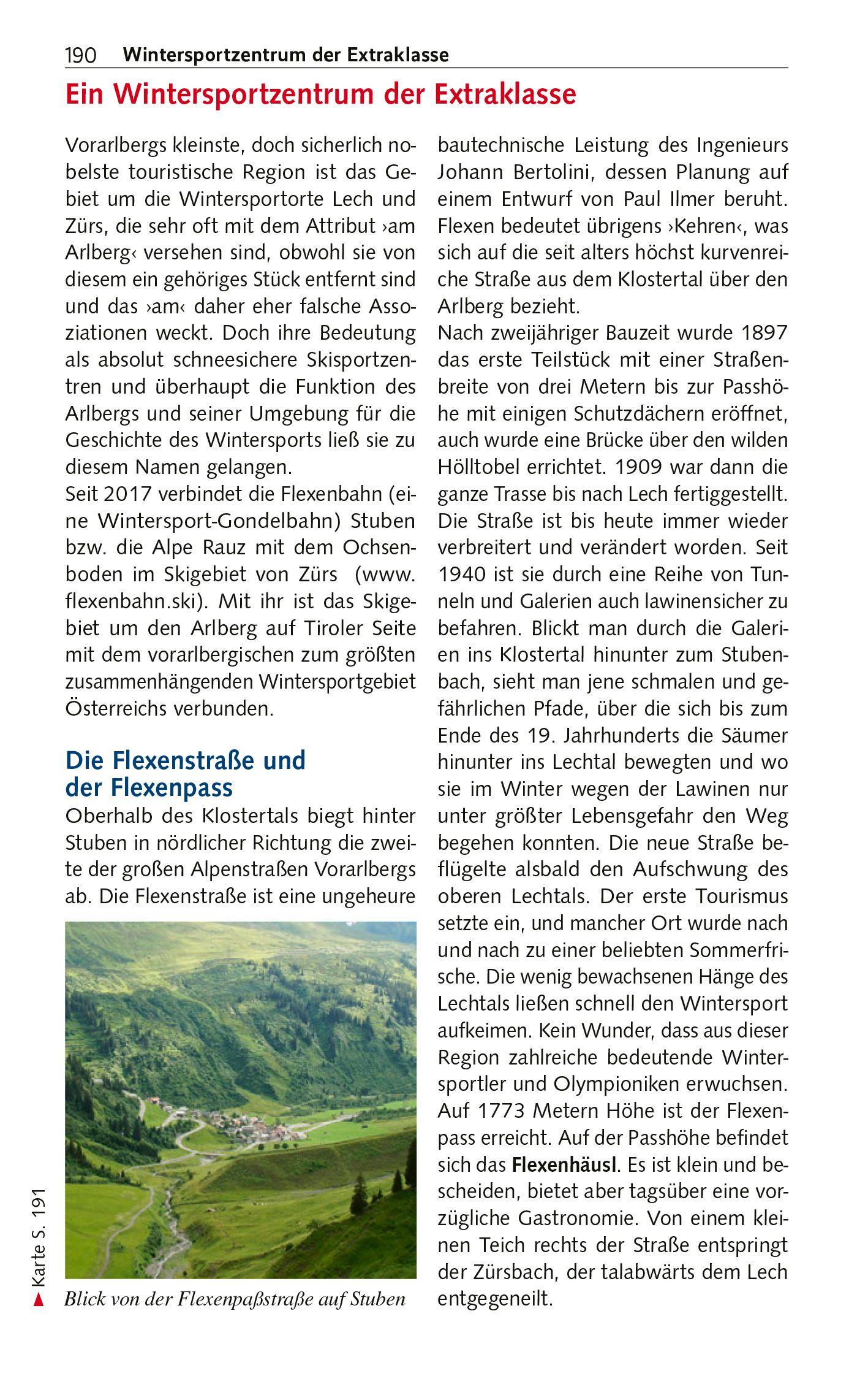 Beispielinhalt (Bild) TRESCHER Reiseführer Vorarlberg