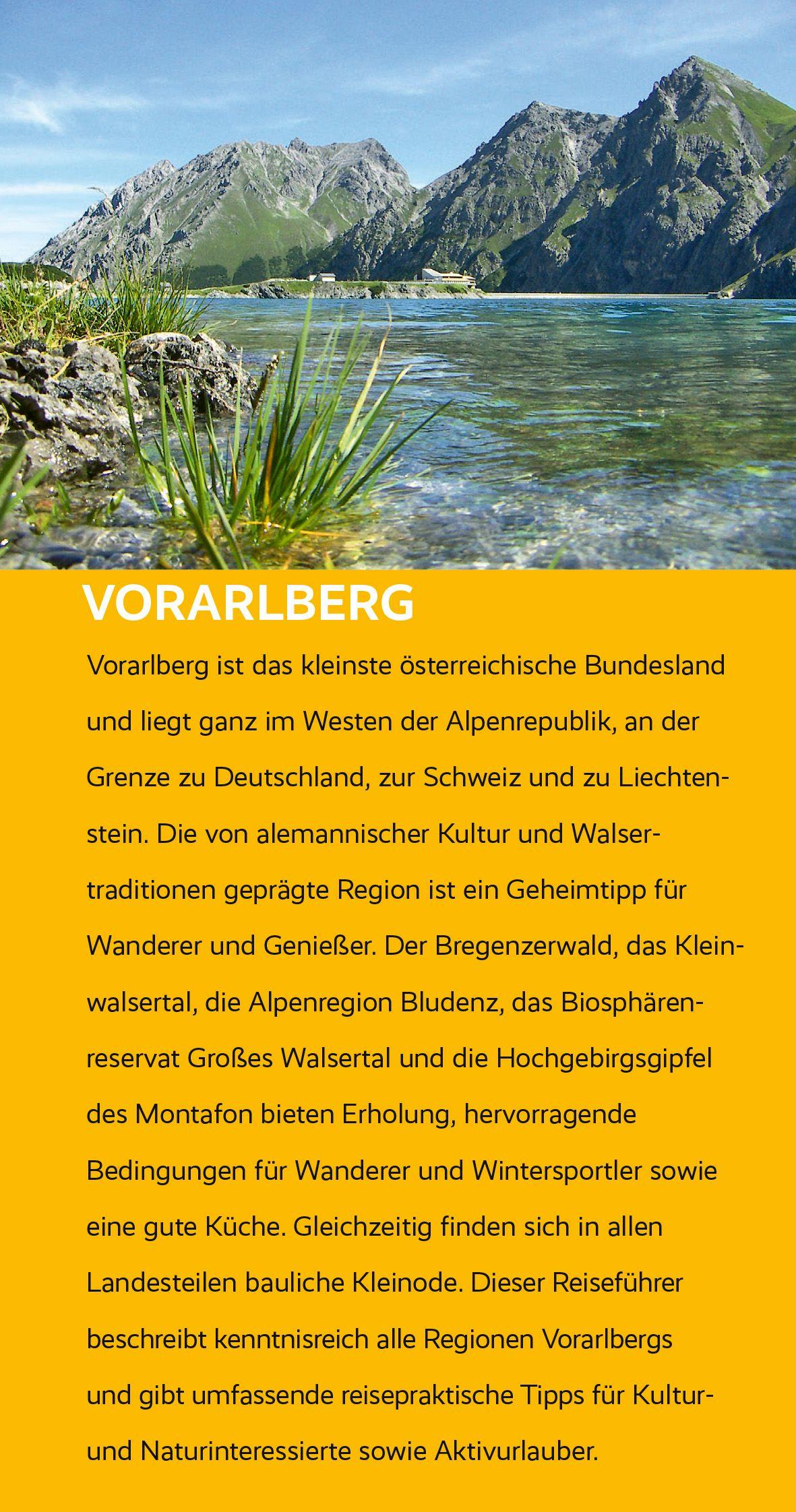 Beispielinhalt (Bild) TRESCHER Reiseführer Vorarlberg