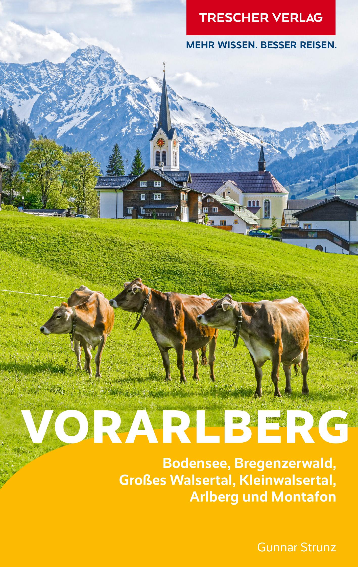 Vorderes Coverbild TRESCHER Reiseführer Vorarlberg