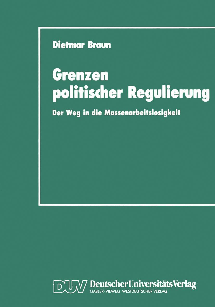 Vorderes Coverbild Grenzen politischer Regulierung